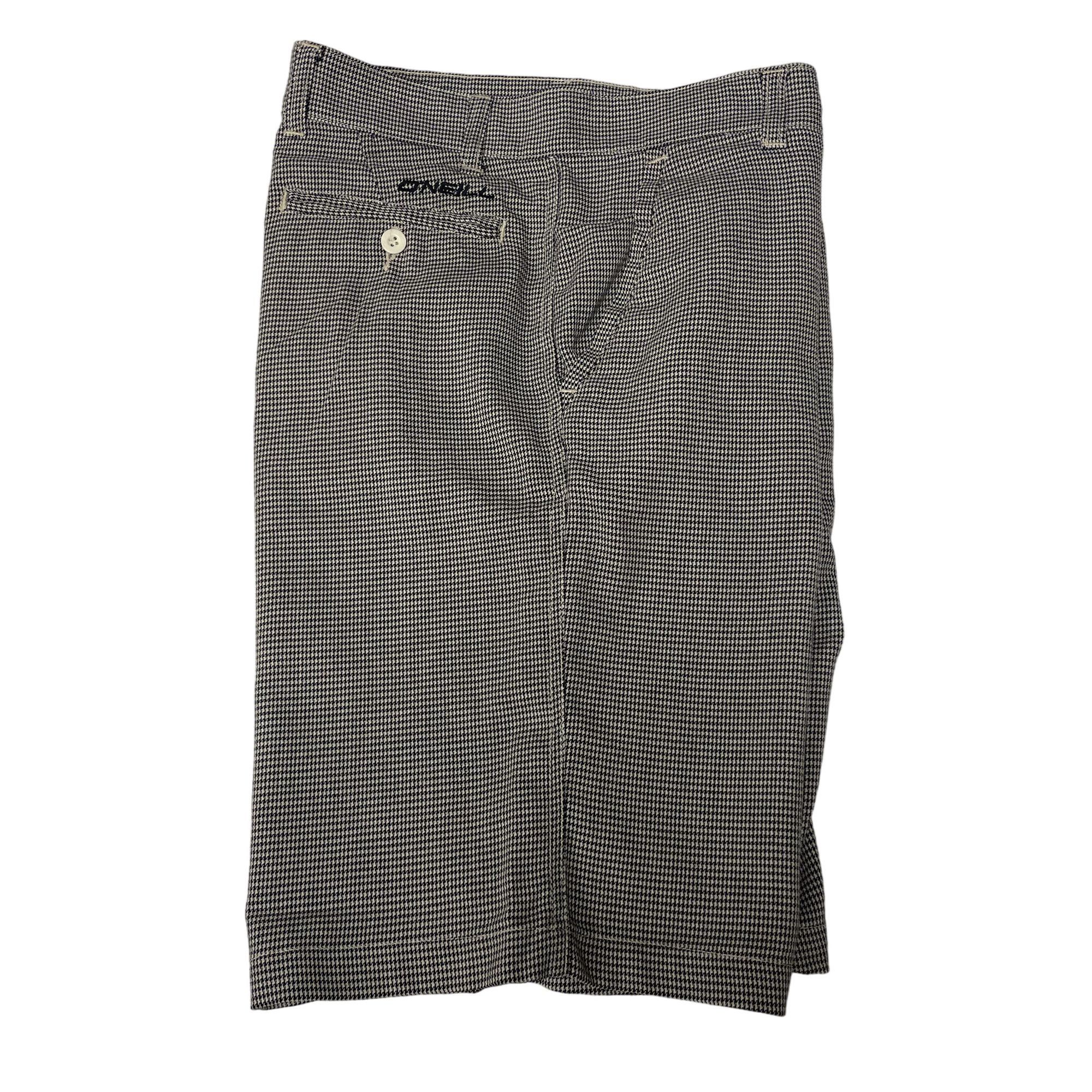 O'Neill Vtg Y2K Oneill Black White HOUNDSTOOTH Cotton Rayon Shorts Size US 30 / EU 46 - 1 Thumbnail