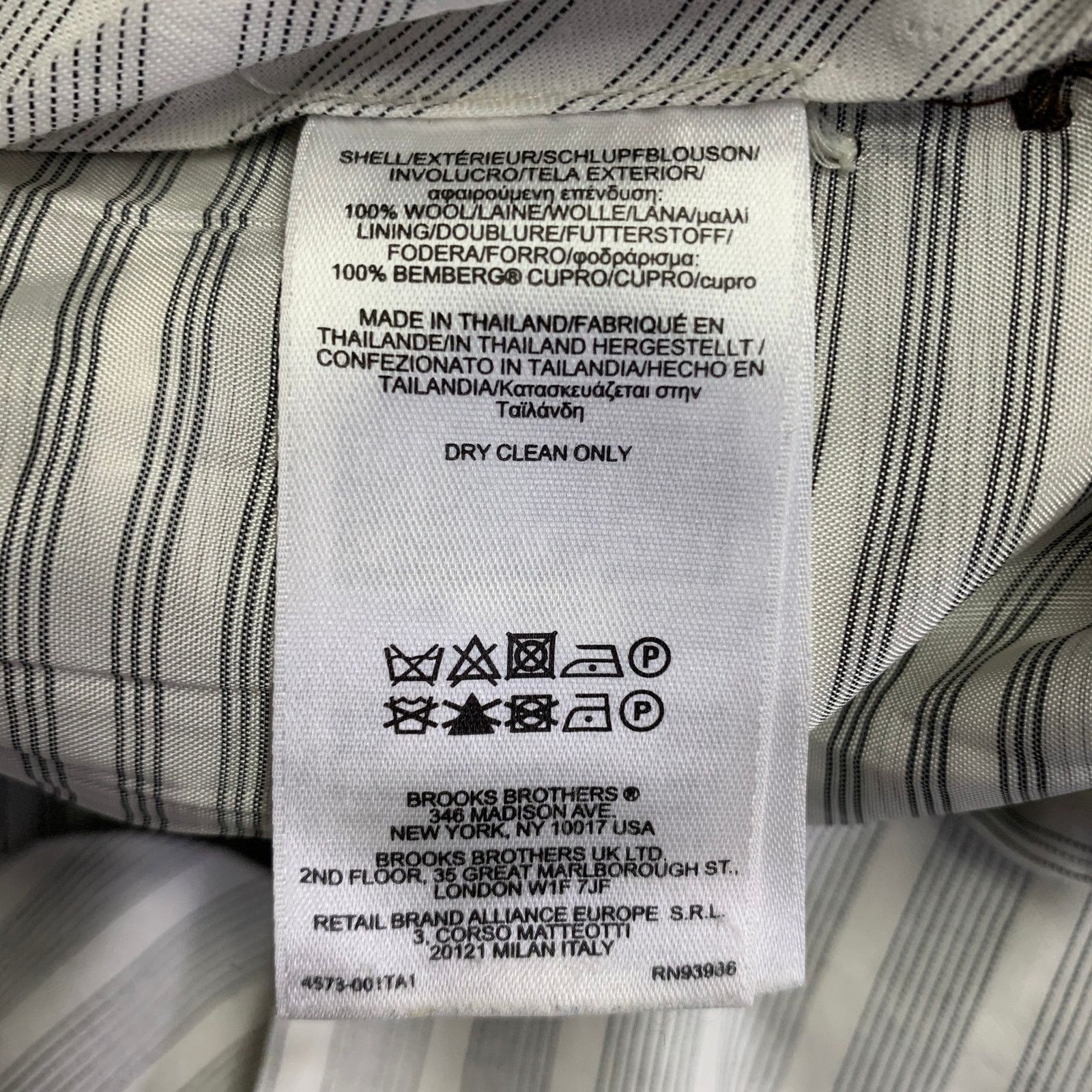 Brooks Brothers Black Fleece BLACK FLEECE Twill Wool Tapered Button Fly Dress Pants Size US 33 - 5 Thumbnail