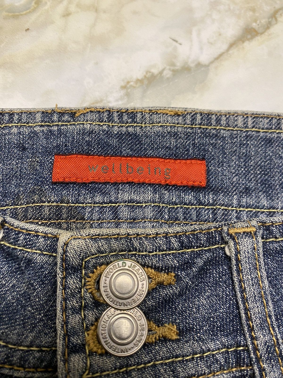 Japanese Brand Wellbeing Vintage Japanese Flare Jeans Size 28" / US 6 / IT 42 - 13 Thumbnail