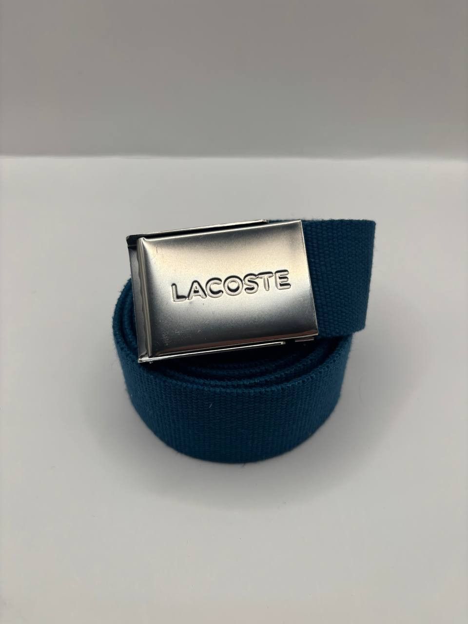 Lacoste Lacoste Navy Blue Webbing Canvas Belt - Adjustable Size ONE SIZE - 6 Thumbnail