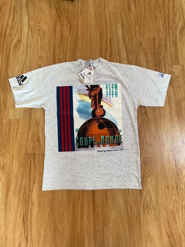 Adidas × Vintage Vintage Adidas shirt T-shirt rare Size US S / EU 44-46 / 1 - 1 Thumbnail