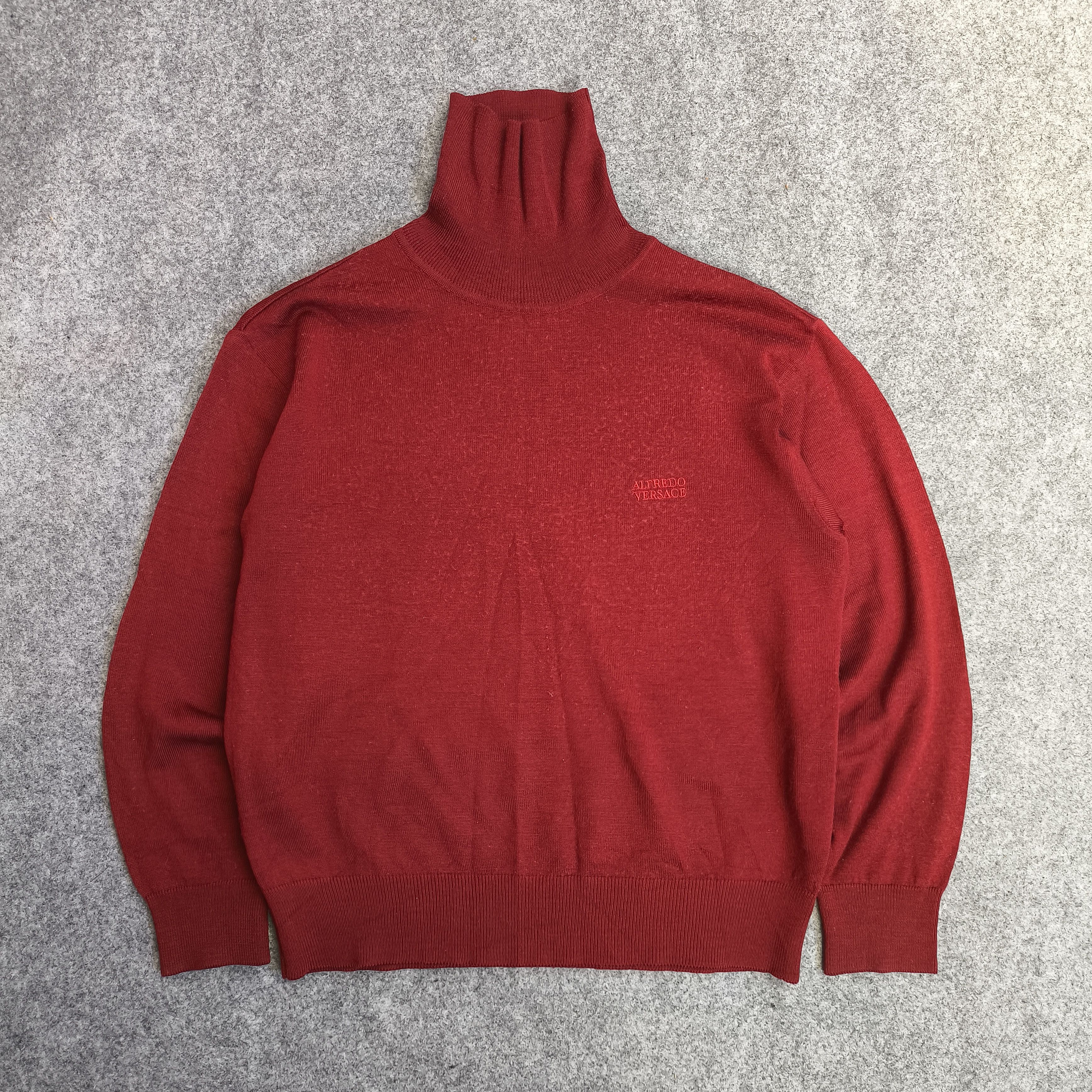 A versace turtleneck knitwear sweater