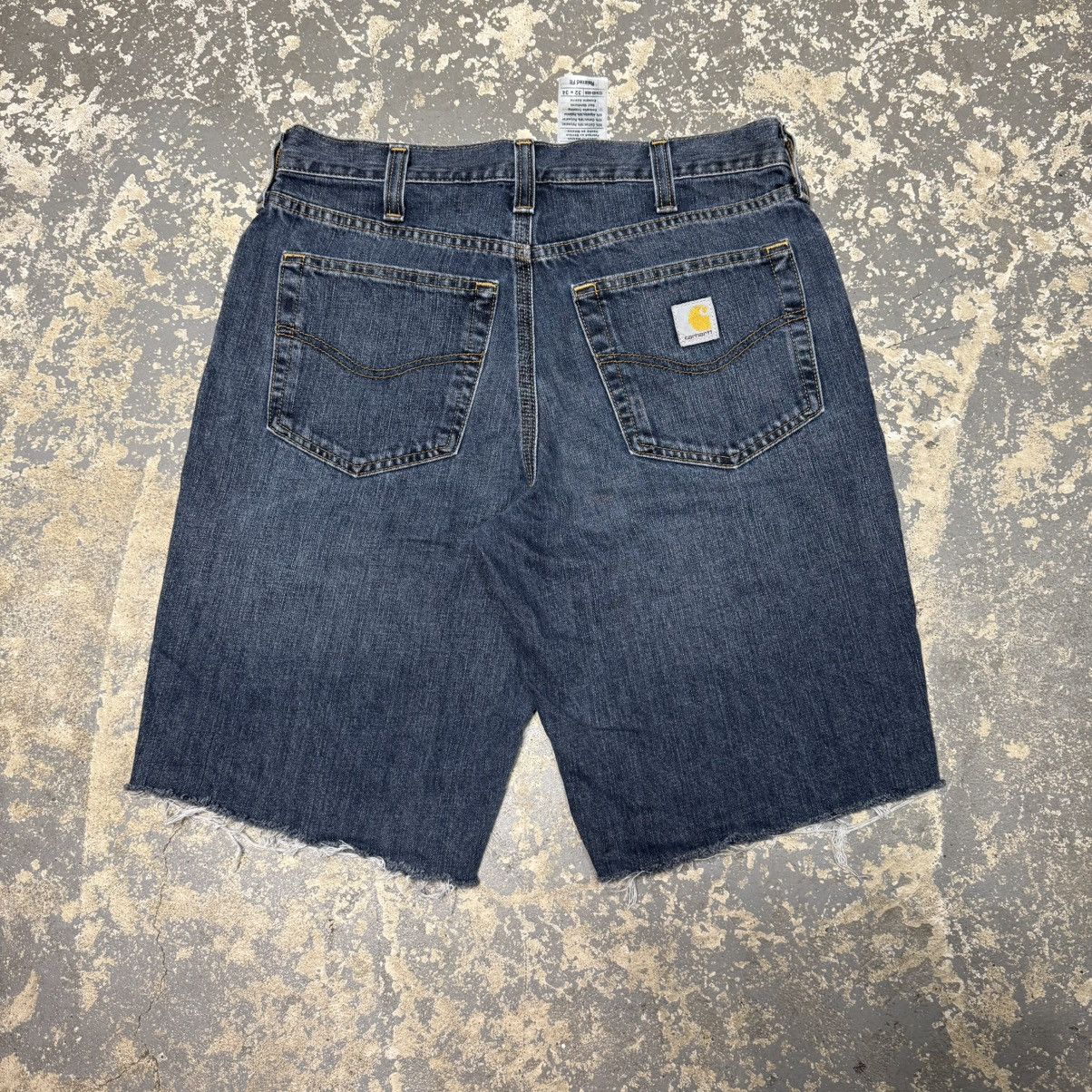 Carhartt Vintage Carhartt Denim Cut Off Workwear Shorts Jorts Size US 32 / EU 48 - 1 Thumbnail