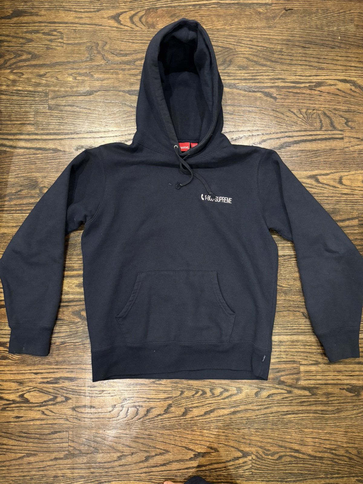 Supreme 1-800 Supreme Hoodie Navy Blue Size US S / EU 44-46 / 1 - 2 Thumbnail