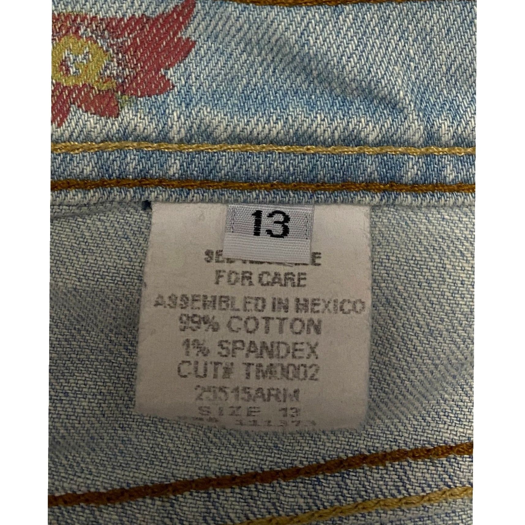 Denime VINTAGE Triple Q Deluxe Denim Bootcut Jeans Size 13 Light Wash Pockets Size 34" / US 12 / IT 48 - 6 Thumbnail