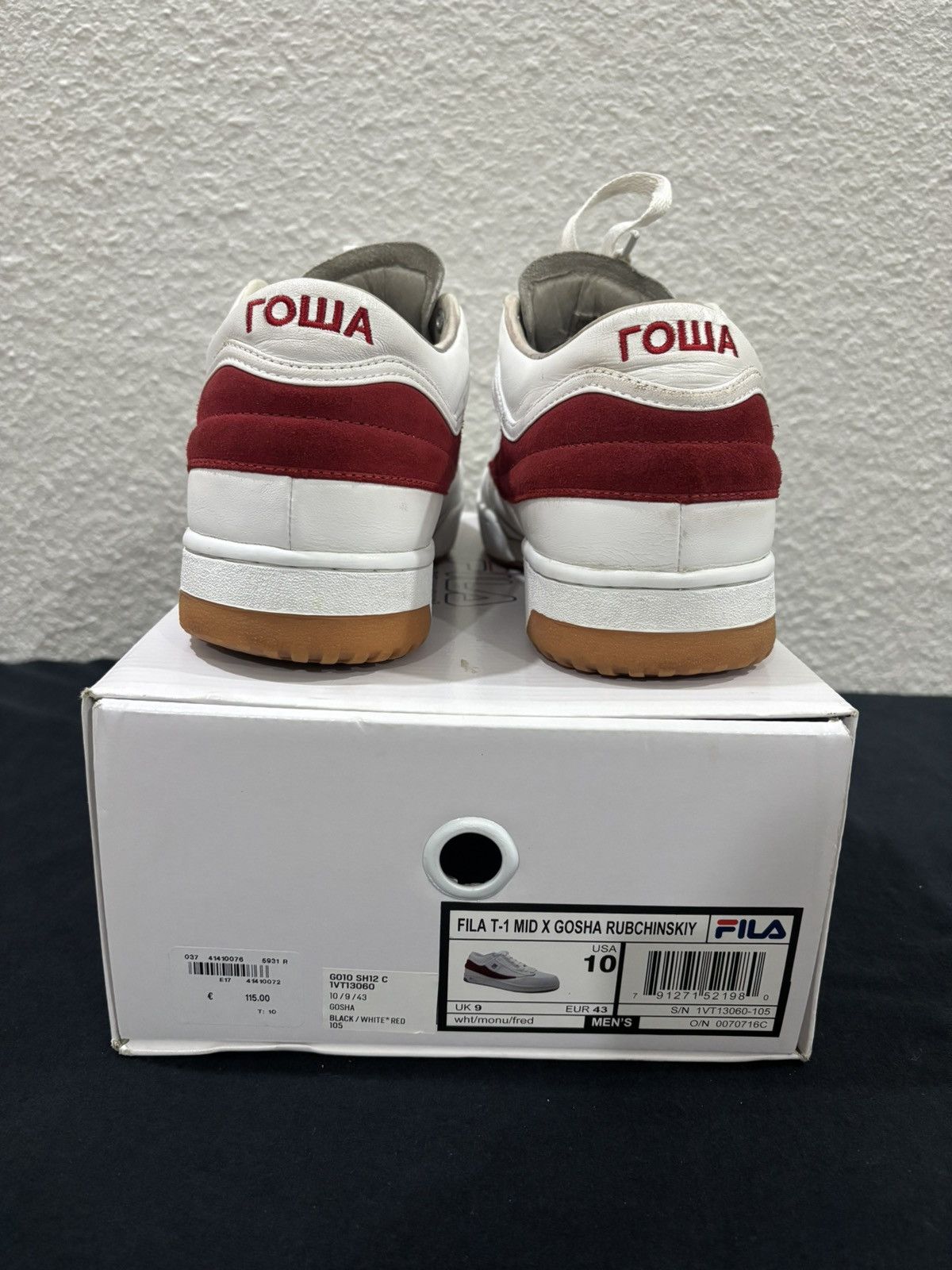 Fila × Gosha Rubchinskiy Gosha Rubchinskiy Fila T1 Size US 10 / EU 43 - 2 Thumbnail