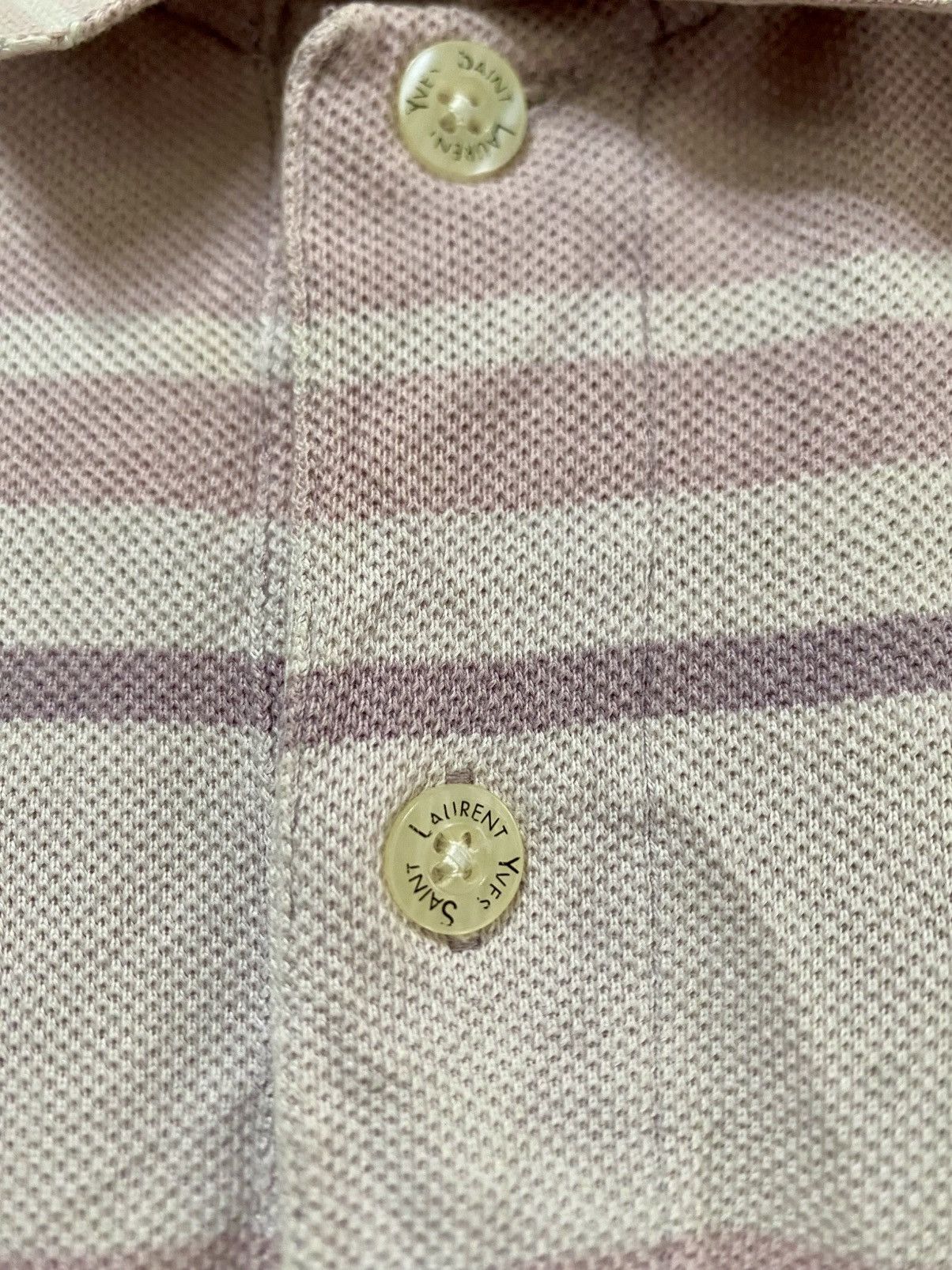 Japanese Brand × Yves Saint Laurent Yves Saint Laurent Striped Collar T Shirt Size US M / EU 48-50 / 2 - 5 Thumbnail