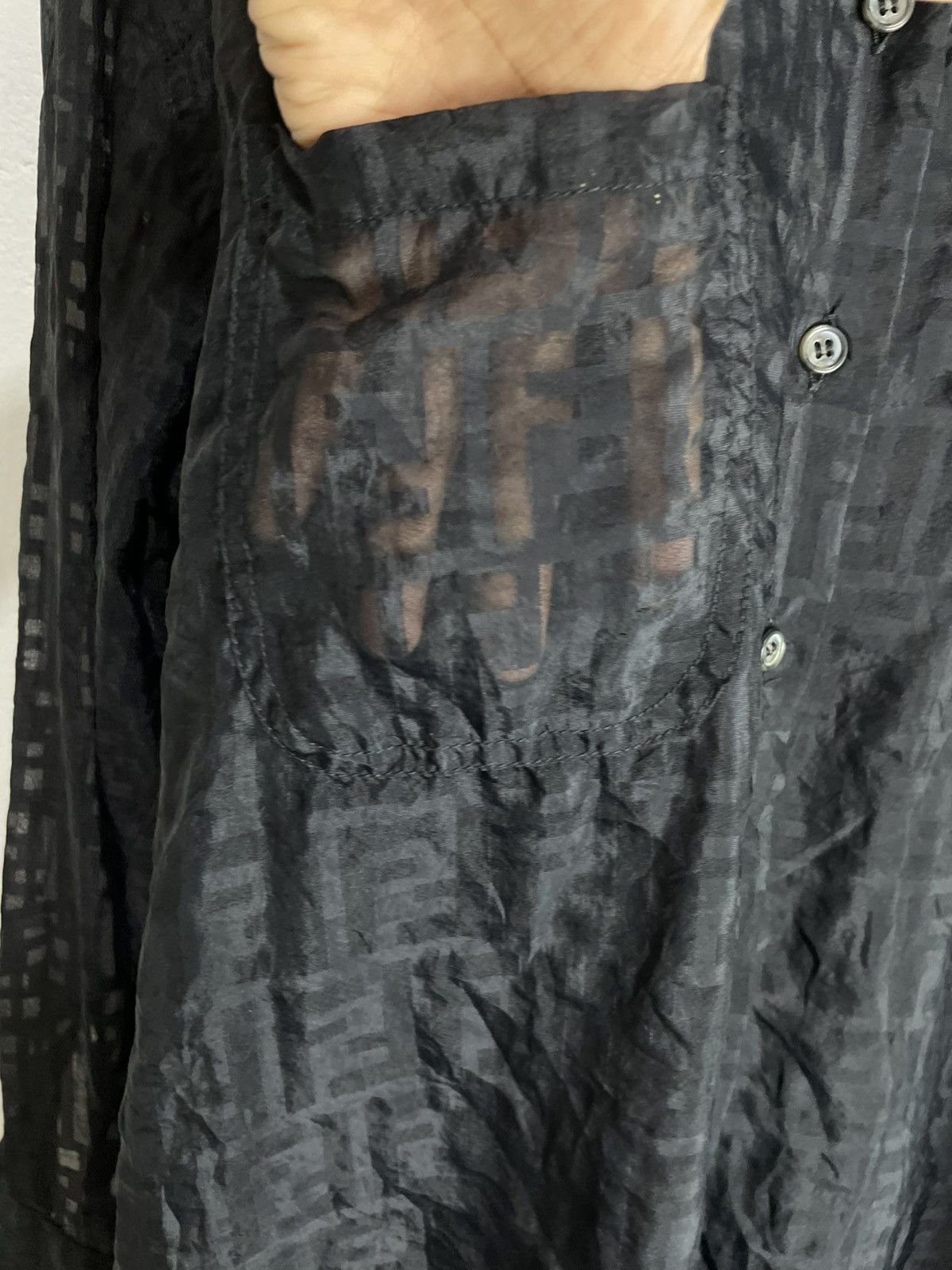 Fendi Fendi monogram transparent shirt Size US L / EU 52-54 / 3 - 4 Thumbnail