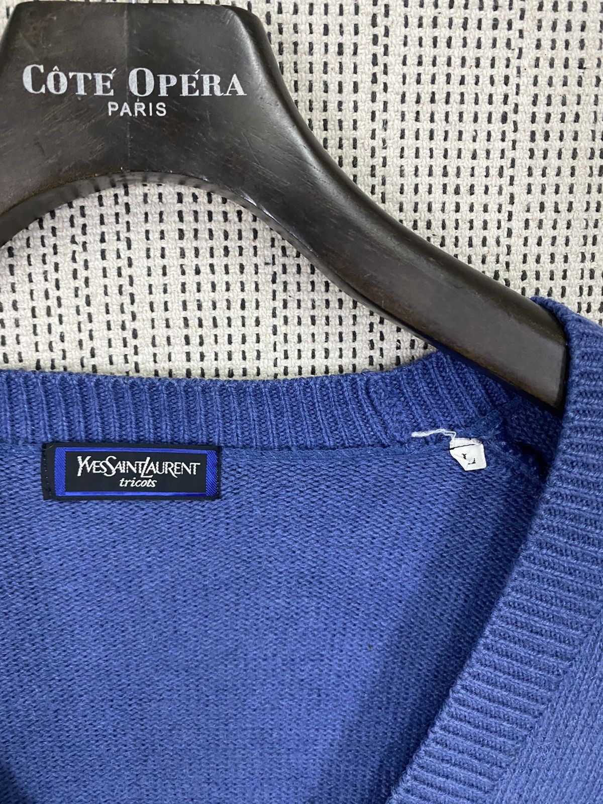 Yves Saint Laurent YvesSaintlaurent tricots cardigan wool nice design Size US L / EU 52-54 / 3 - 5 Thumbnail