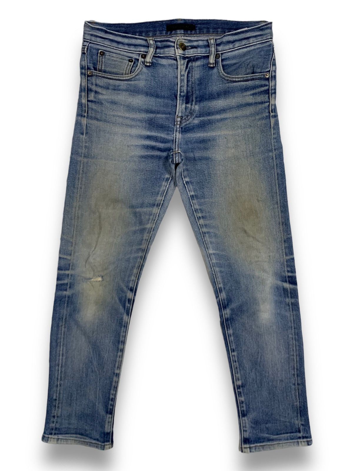 Uniqlo Vintage Uniqlo Selvedge Dirty Mud Washed Distressed Jeans Size US 30 / EU 46 - 2 Thumbnail