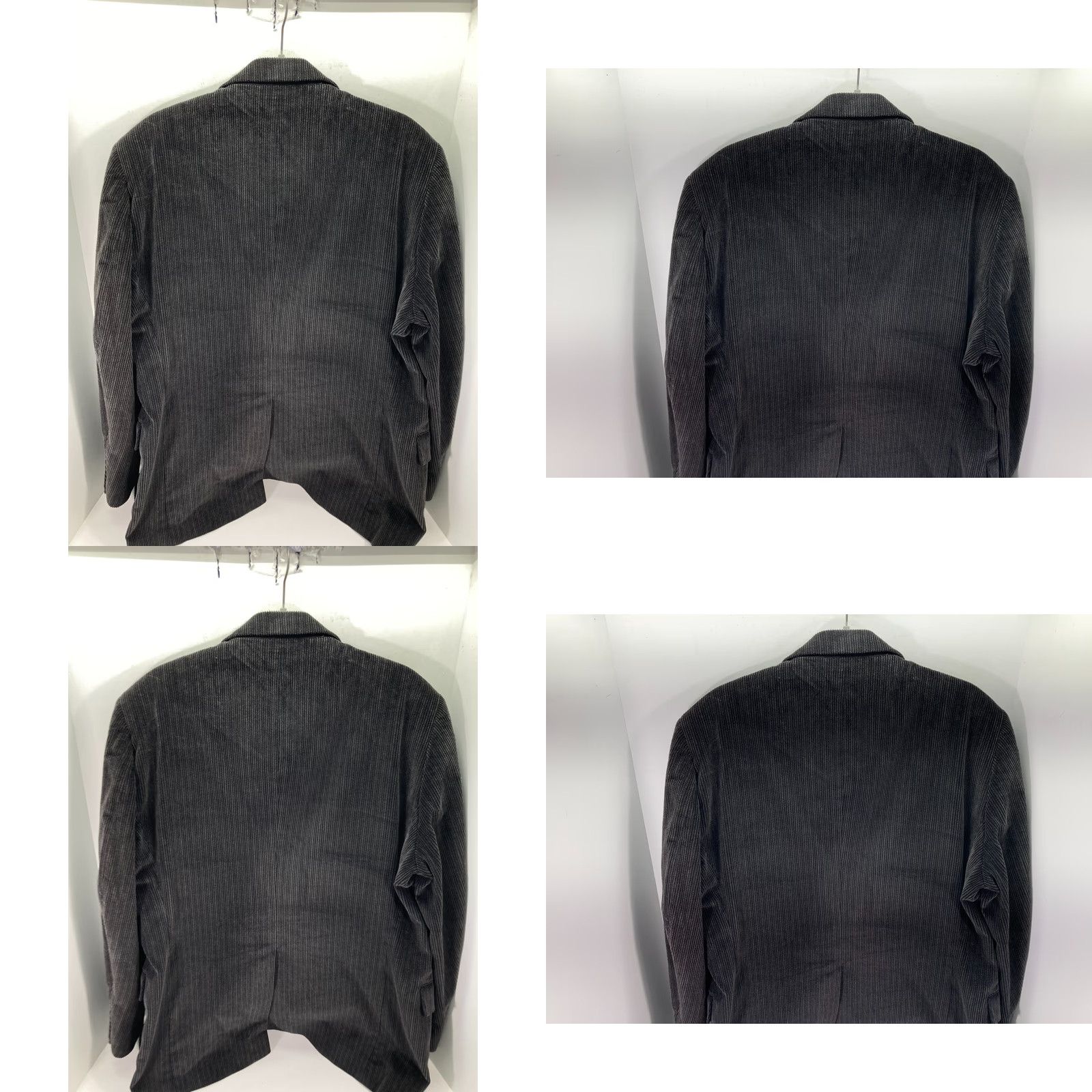 Dockers DOCKERS Sport Coat Blazer Mens 44R Black Corduroy 2 Button Notched Lapel Cotton Size 44R - 8 Thumbnail