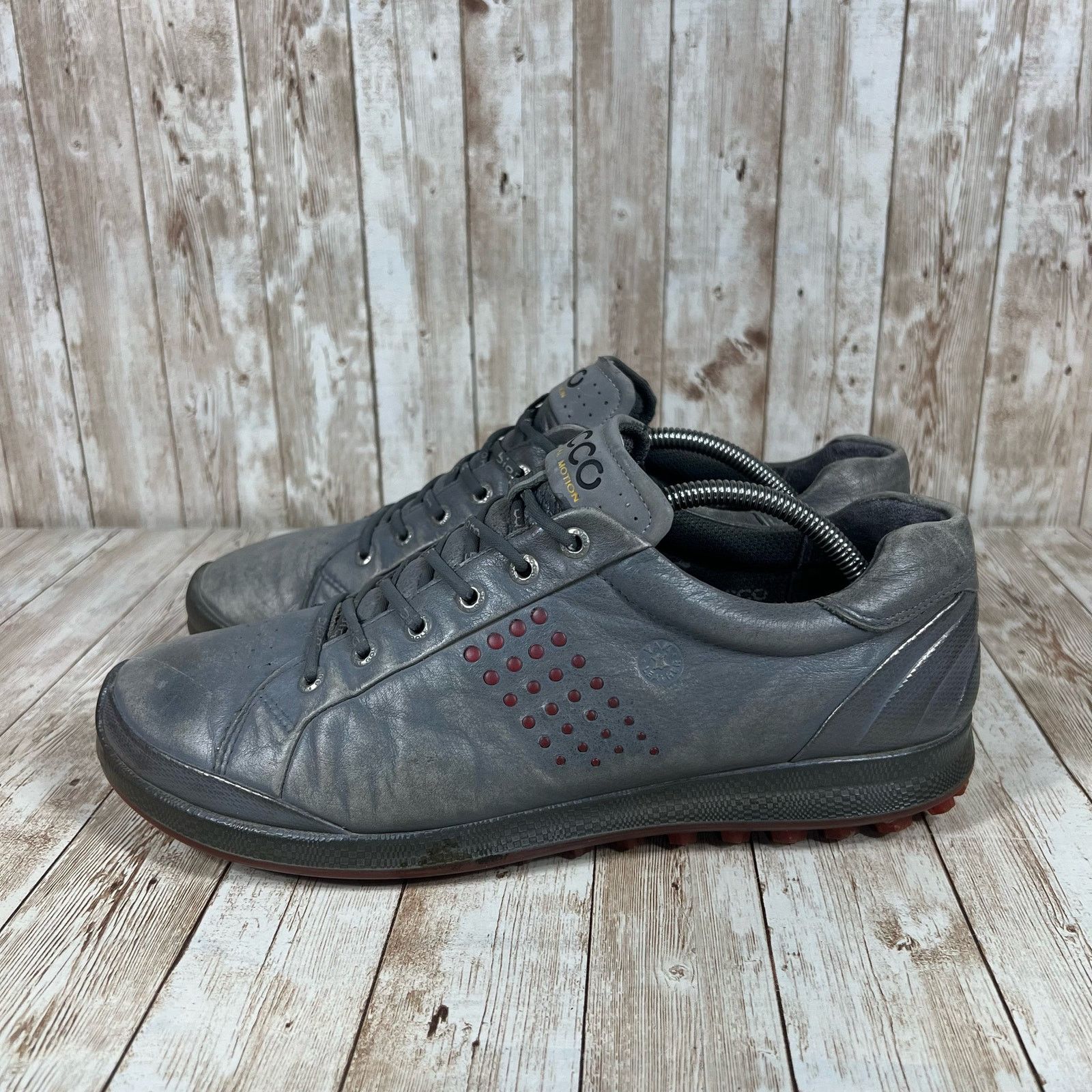 Ecco Ecco biom hybrid golf shoes Mens 11 gray red Size US 11 / EU 44 - 2 Thumbnail
