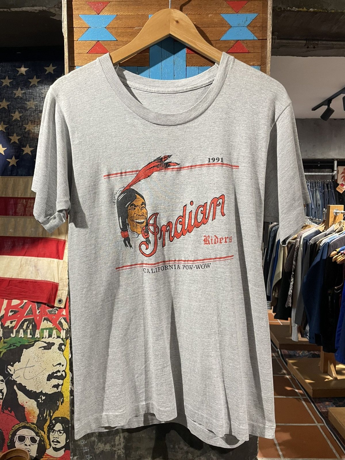 Indian Motorcycle Vintage 90s Harley Davidson Indian Riders T-shirt Size US M / EU 48-50 / 2 - 1 Thumbnail