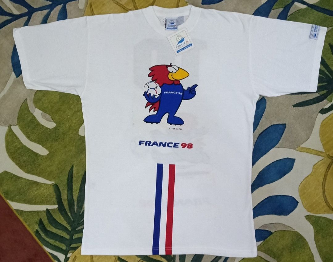 Vintage Vintage NOS France 98 World Cup Official Licensed T-shirt Size US L / EU 52-54 / 3 - 4 Thumbnail