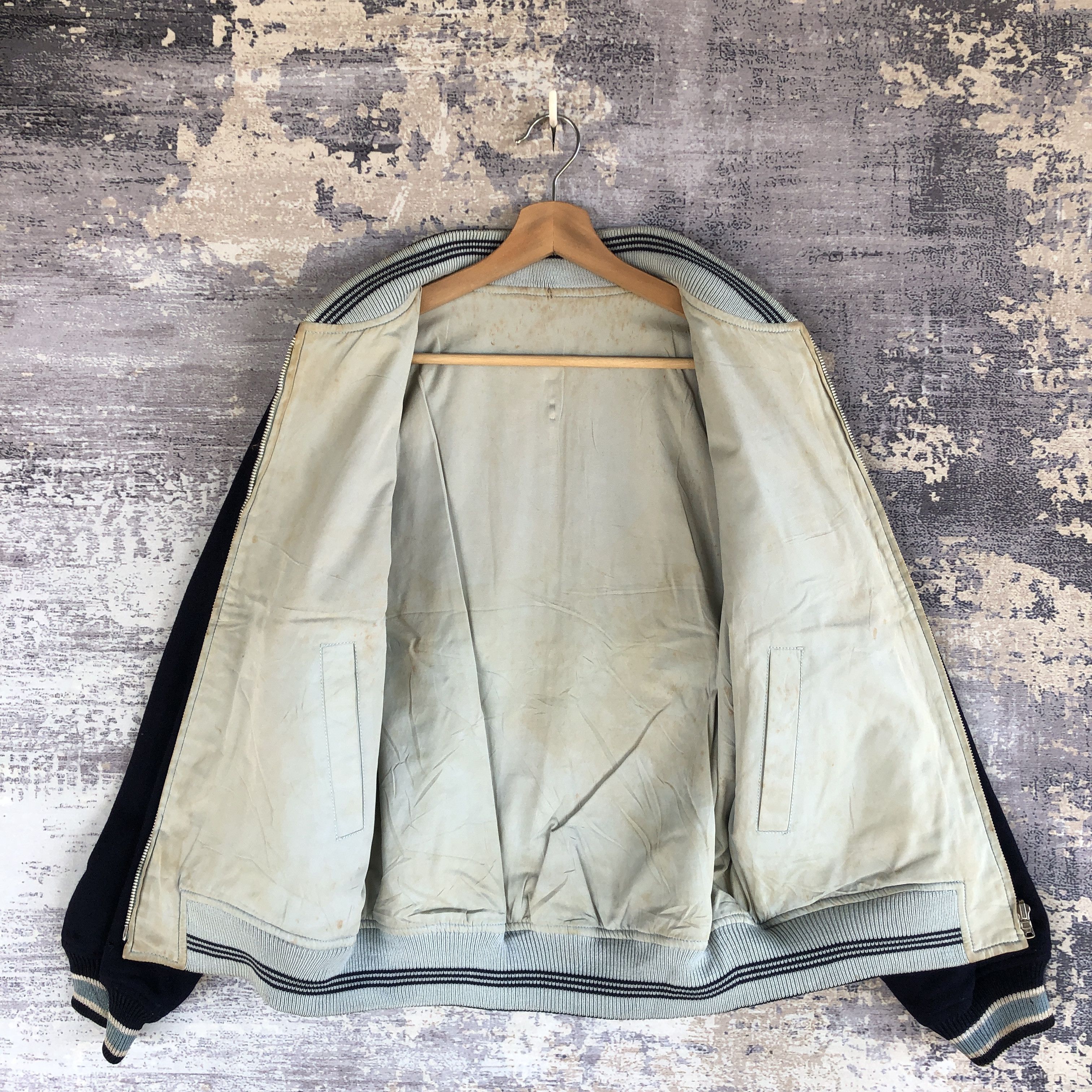 Japanese Brand × Vintage Vintage Vox Inc Bomber Jacket Reversible Letterman Varsity Size US M / EU 48-50 / 2 - 9 Thumbnail