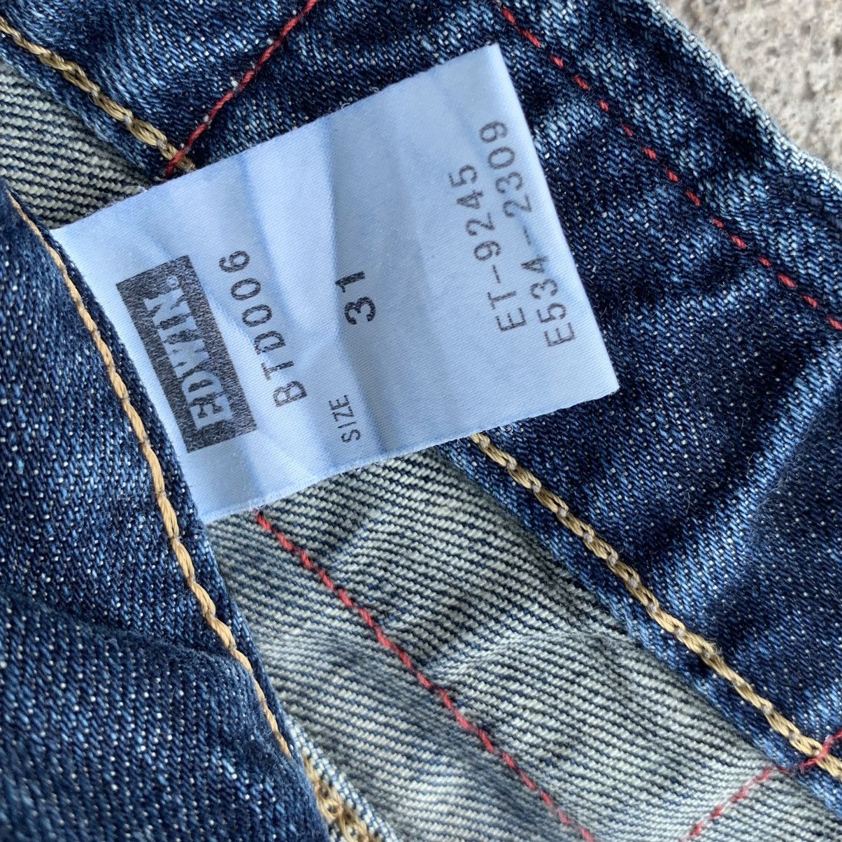 Edwin Vintage Edwin Tokyo Japan Blue Trip Denim Jeans W32 Size US 32 / EU 48 - 16 Thumbnail