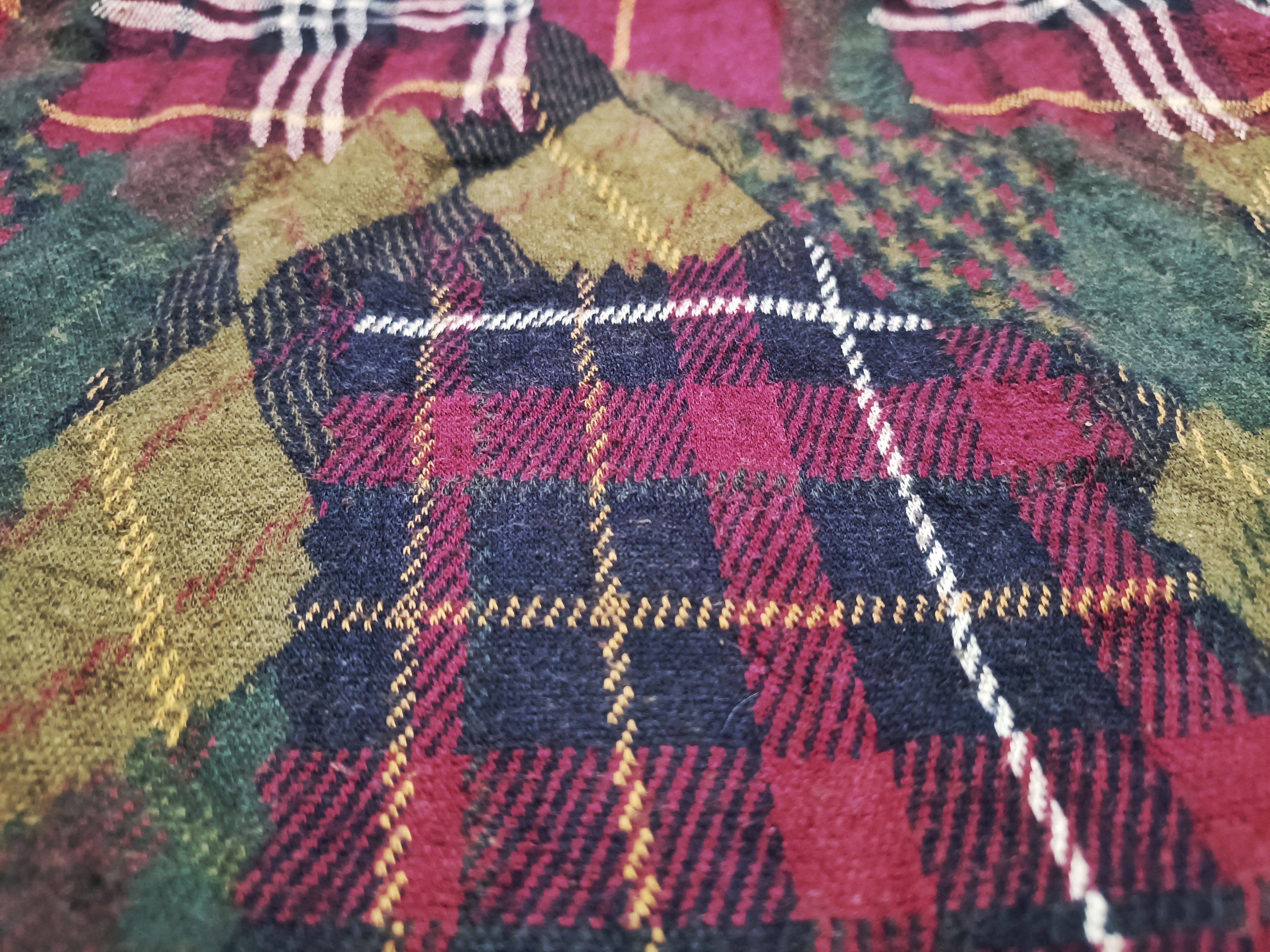 Burberry × Vintage BURBERRY USA VINTAGE CHECK PATCHWORK SWEATER SIZE S Size US S / EU 44-46 / 1 - 8 Thumbnail