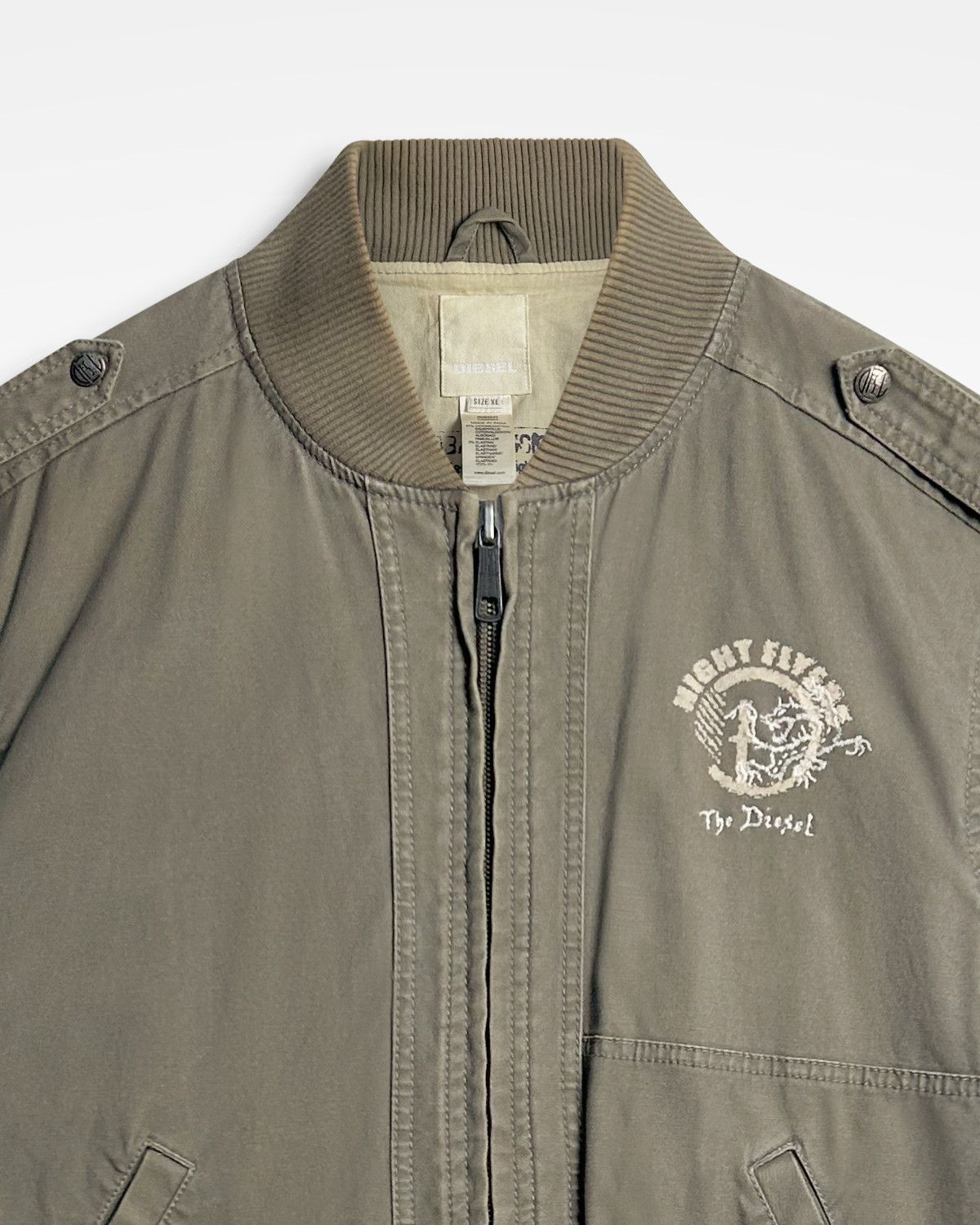 Diesel Diesel, Oversized Rib Bomber Jacket Size US XL / EU 56 / 4 - 3 Thumbnail