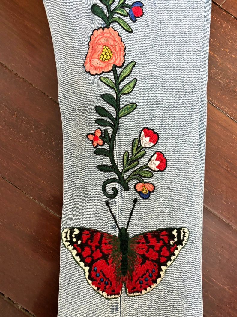 Gucci Gucci Lace embroidered jeans 2503-Nextarrow Size 27" / US 4 / IT 40 - 7 Thumbnail