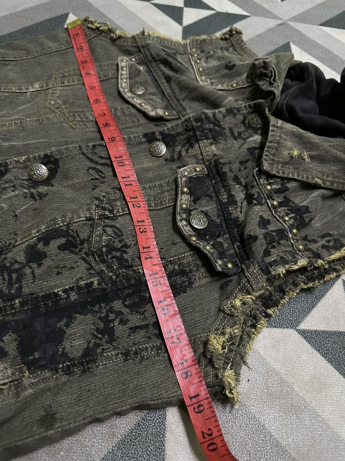 In The Attic In The Attic" brand bondage sleeveless denim jacket hooded Size M / US 6-8 / IT 42-44 - 9 Thumbnail