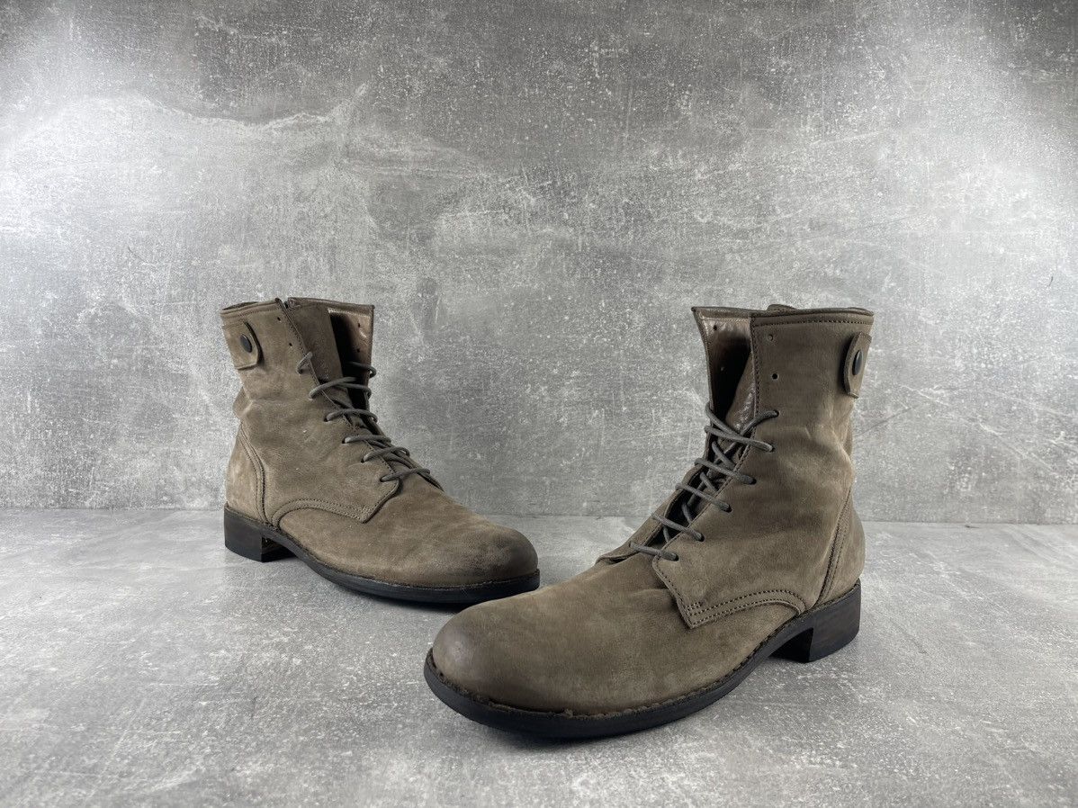 Pantanetti Pantanetti Artisan Suede Lace-Up Boots Made in Italy Taupe Size US 10 / EU 43 - 4 Thumbnail
