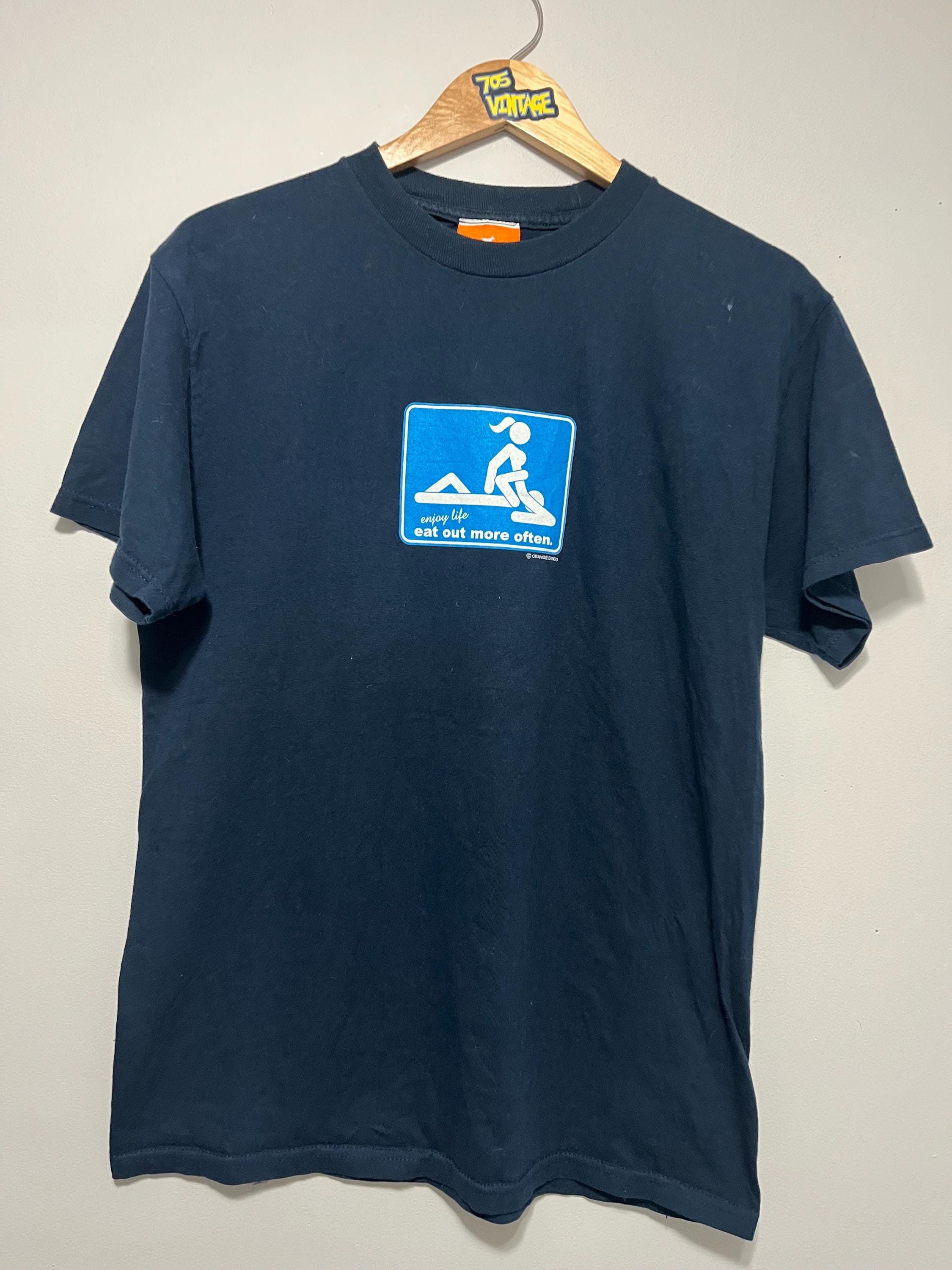 Vintage Vintage Eat Out More Often Parody Tshirt Size US M / EU 48-50 / 2 - 2 Thumbnail
