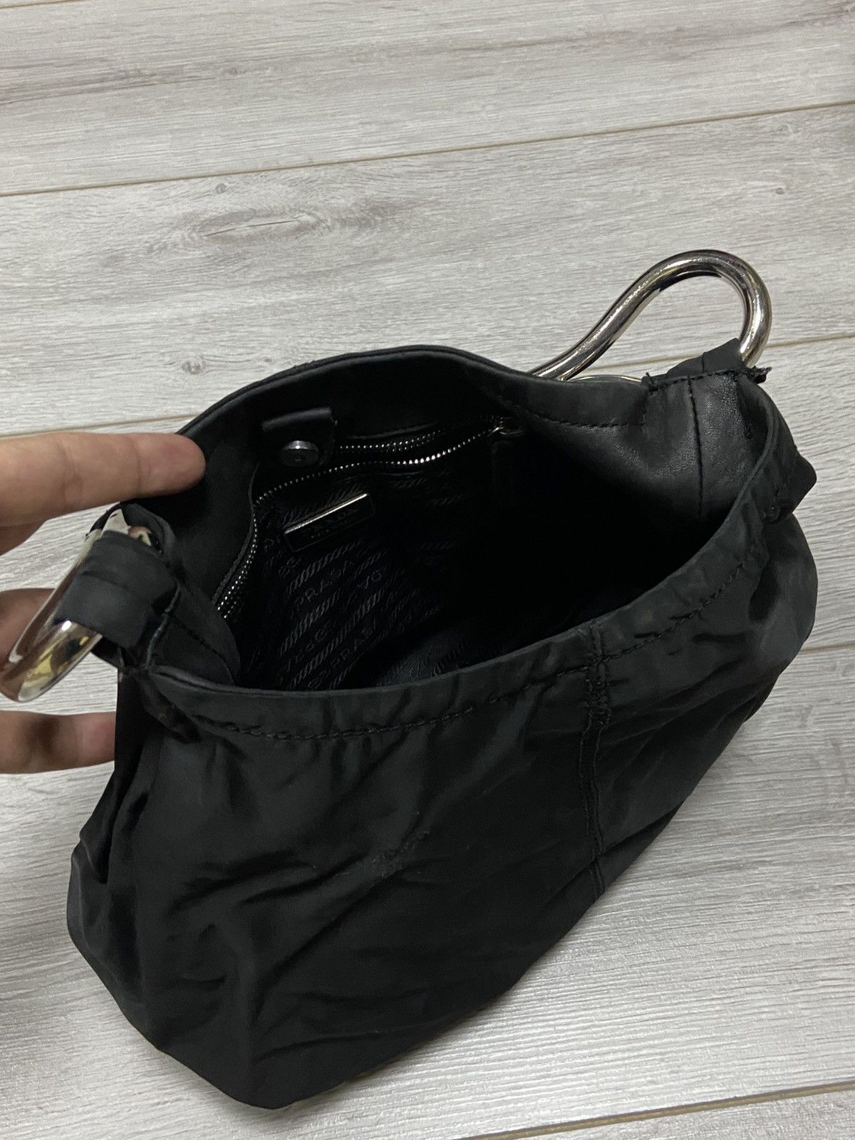 Prada Prada vintage tessuto nylon leather handle shoulder bag Size ONE SIZE - 15 Thumbnail