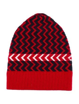 Gucci Gucci Zig Zag Knit Beanie Hat Size ONE SIZE - 1 Thumbnail