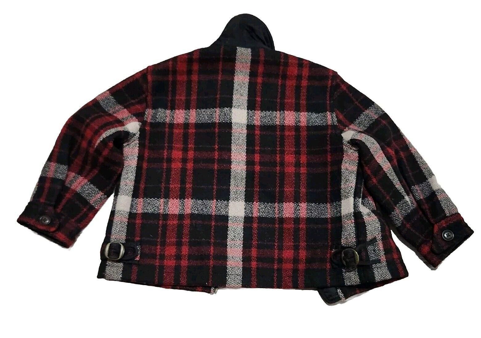 Polo Ralph Lauren Polo Ralph Lauren Boys Coat 3T Red Plaid Wool Blend Zip Up Size US XXS / EU 40 - 2 Thumbnail