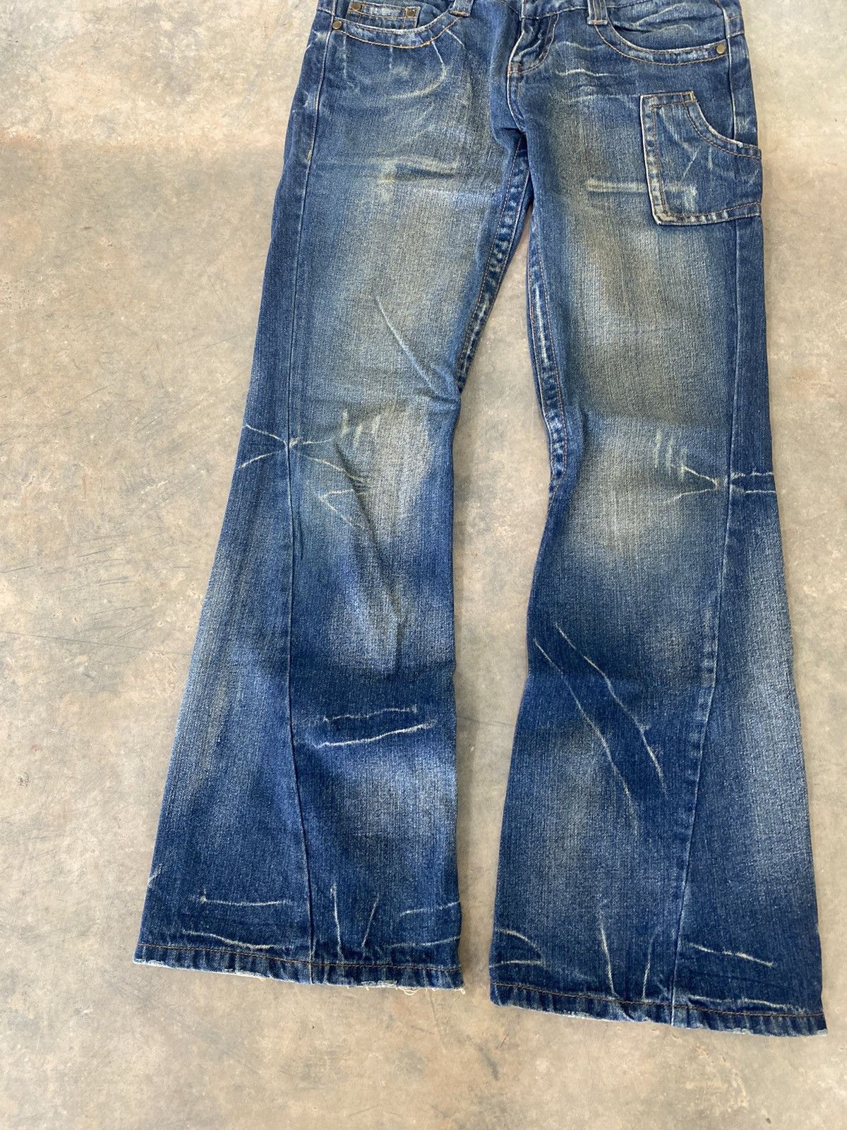 Hysteric Glamour Flare ☠️ Come Stai? Jeans Japan Punk Grunge Lgb 90s Size US 30 / EU 46 - 4 Thumbnail
