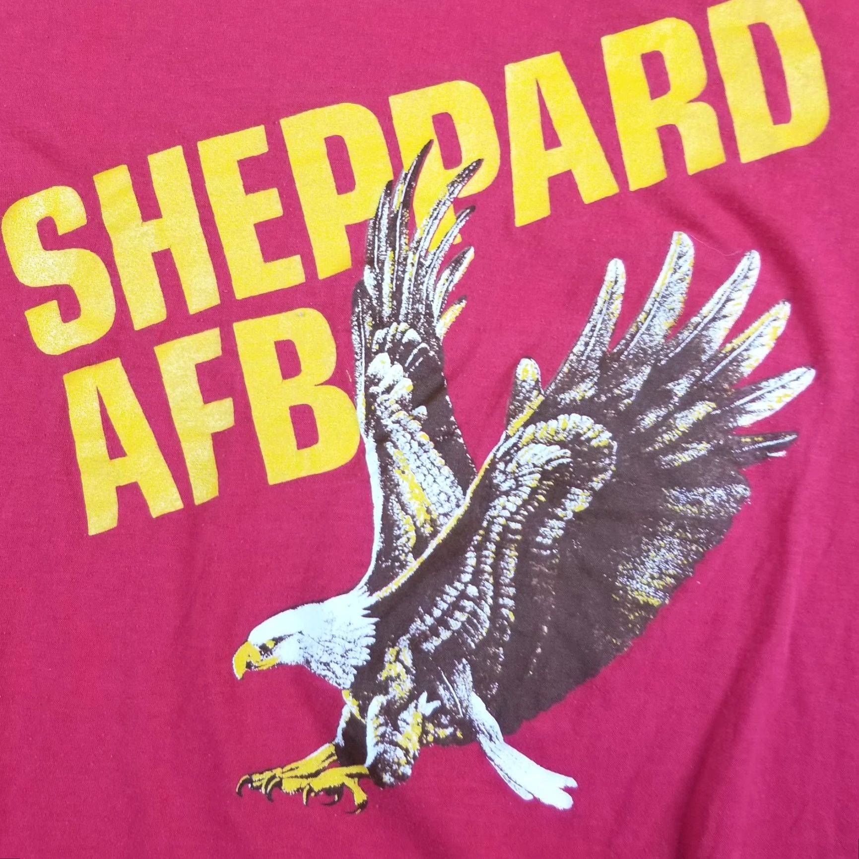 Vintage VINTAGE USAF Shirt Men S Small Red Eagle 70s 80s Military Texas Air Force Shirt Size US S / EU 44-46 / 1 - 2 Thumbnail