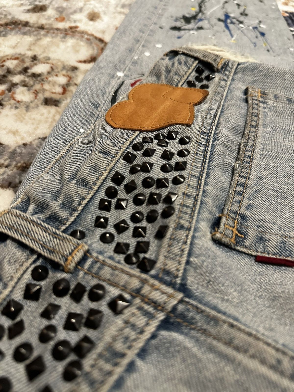 Number (N)ine Studded painter denim Size US 33 - 5 Thumbnail