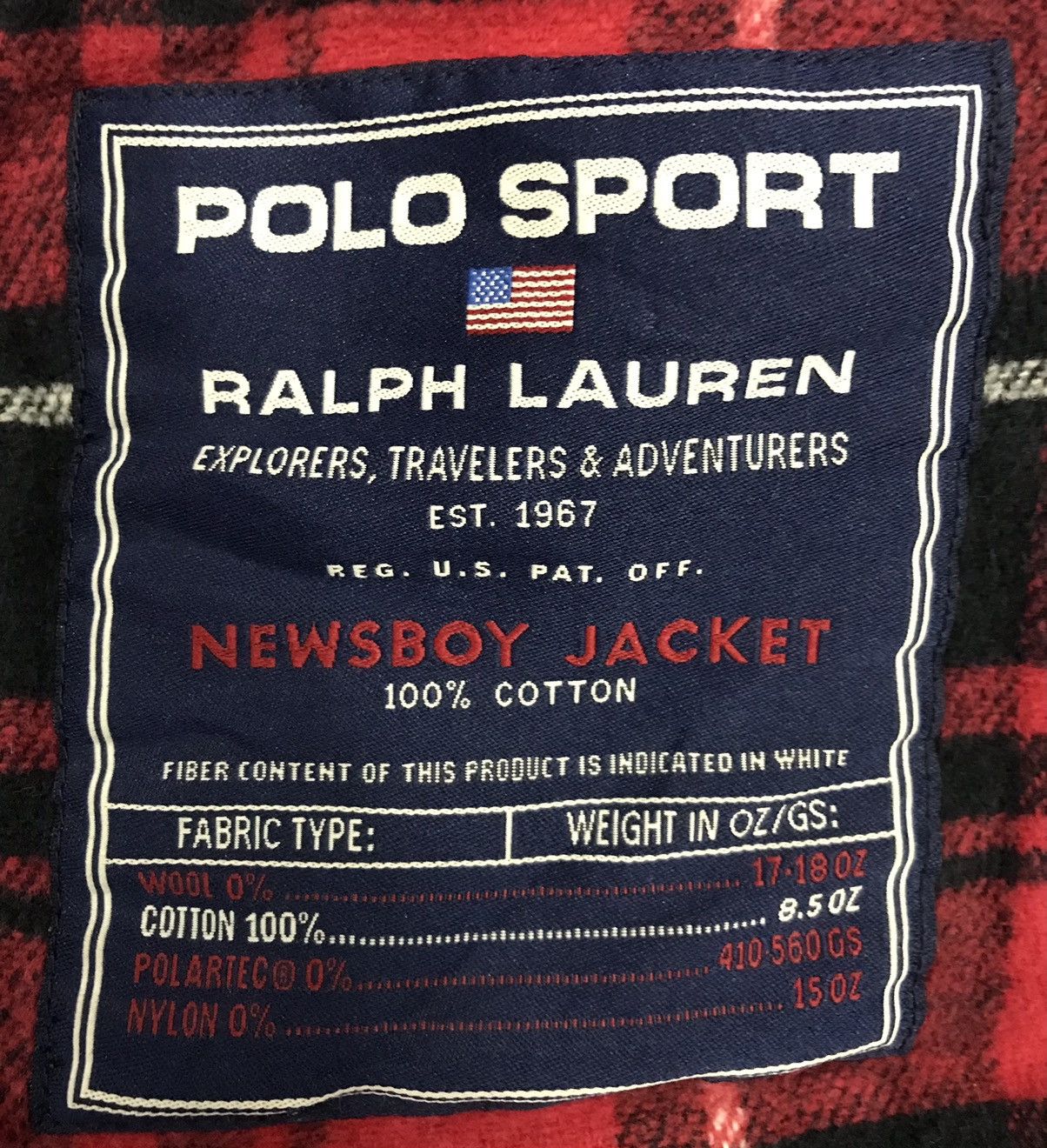 Polo Ralph Lauren Vintage Polo Sport Ralph Lauren Newsboy Jacket Size US L / EU 52-54 / 3 - 16 Thumbnail