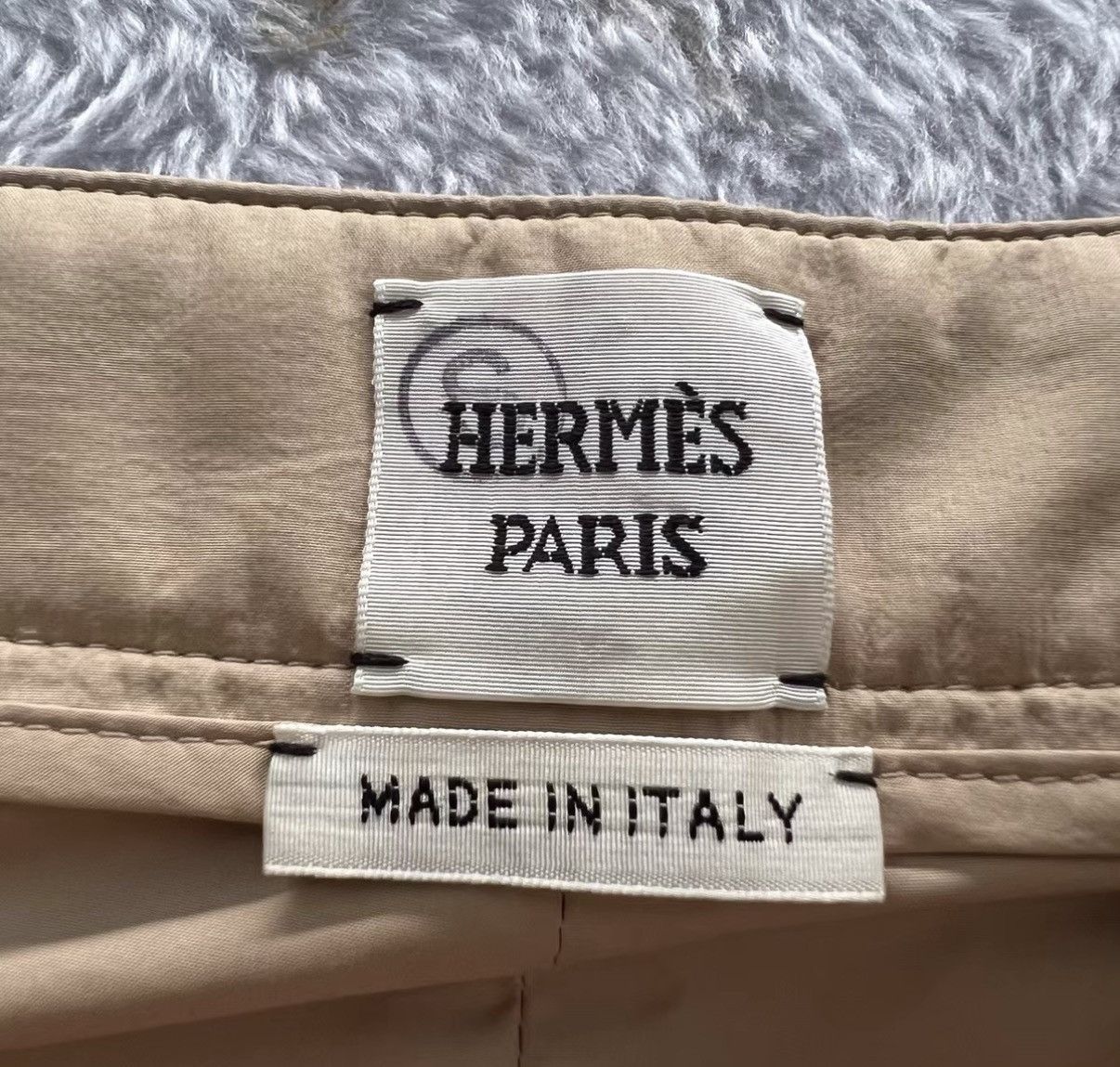 Hermes Hermès Khaki Quilted Trousers J41 Size 24" / US 00 / IT 34 - 3 Thumbnail