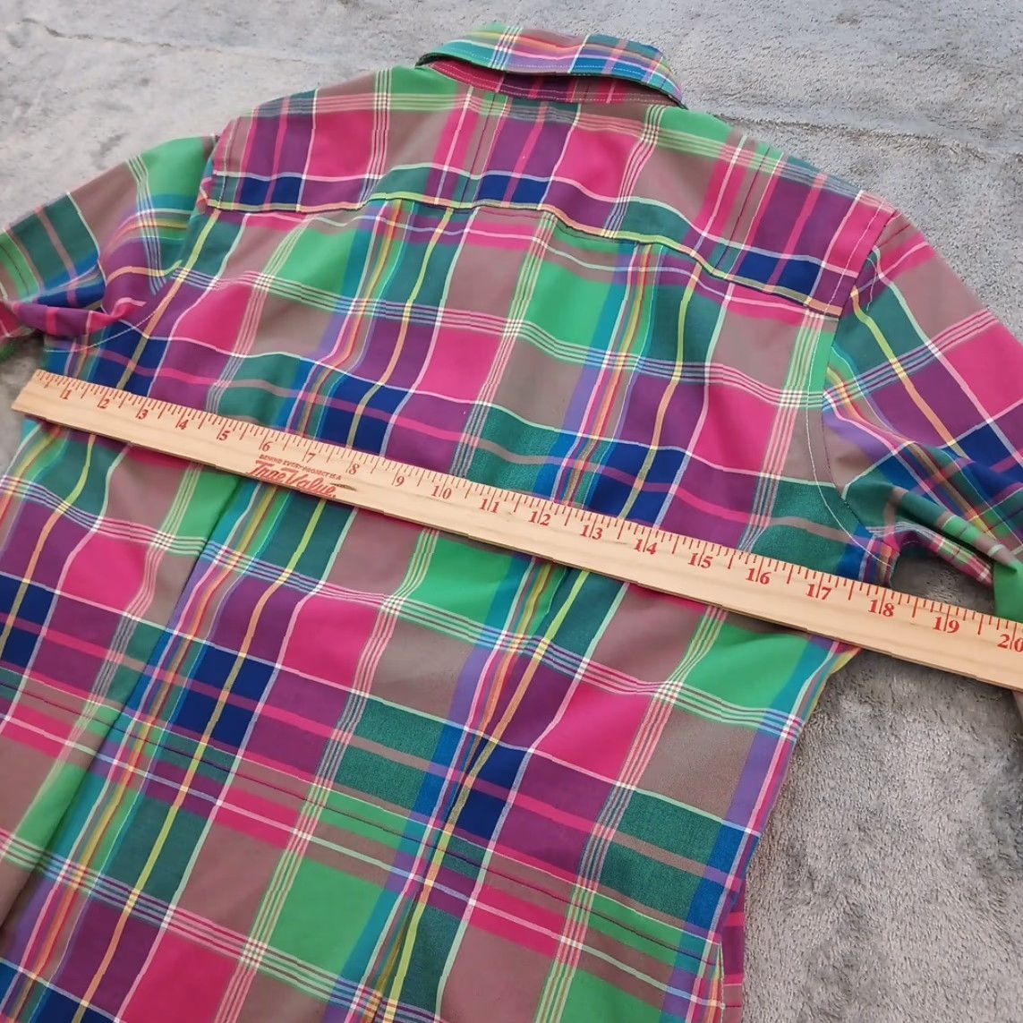 Chaps Chaps Shirt Womens Small Pink Green Plaid Long Sleeve Button Up Cotton Womens Small Pink Plaid Long Sleeve Button Up Cotton Size S / US 4 / IT 40 - 7 Thumbnail