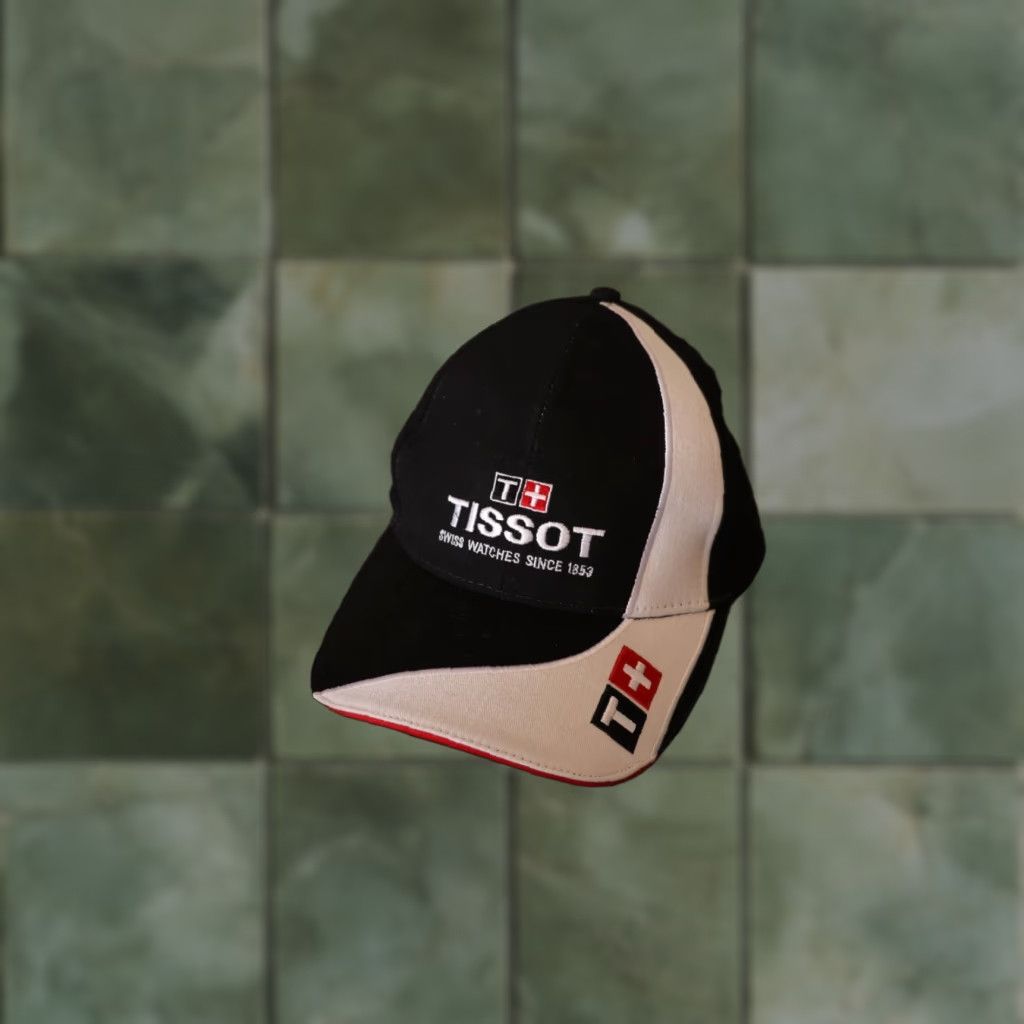 Tissot TISSOT SWISS WATCHES 1853 OFFICIAL TIMEKEEPER CAP LIMITEDONE SIZE ADULT BLACK Baseball Cap Men One Size Black Cap01 Size ONE SIZE - 1 Thumbnail