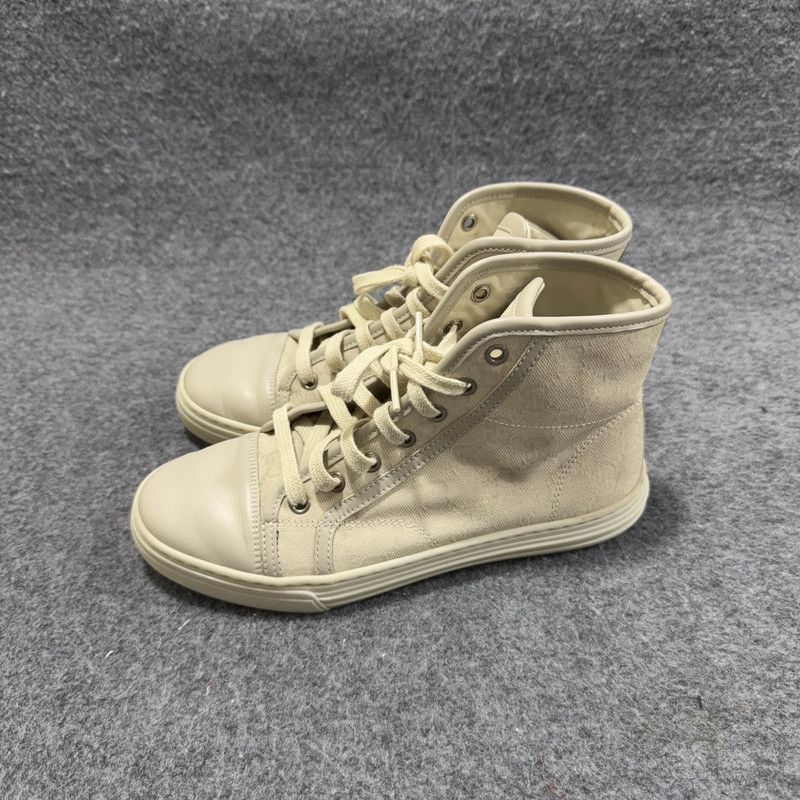 Gucci Gucci Monogram High-Top Casual Canvas Sneakers 0079 Size US 6 / IT 36 - 1 Thumbnail