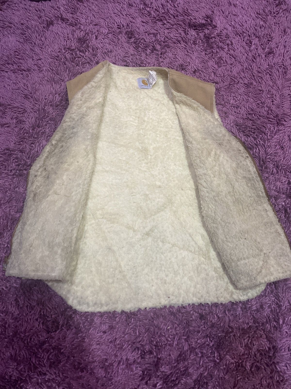 Carhartt × Vintage Vintage 90s Carhartt Vest Sherpa Inner Size US XXL / EU 58 / 5 - 7 Thumbnail
