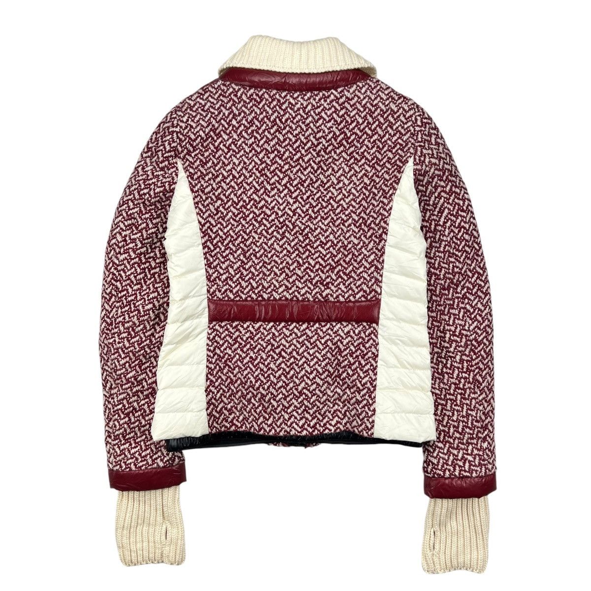 Moncler Grenoble Red Moncler Grenoble Penny Tweed Wool Down Jacket Size XS / US 0-2 / IT 36-38 - 24 Thumbnail