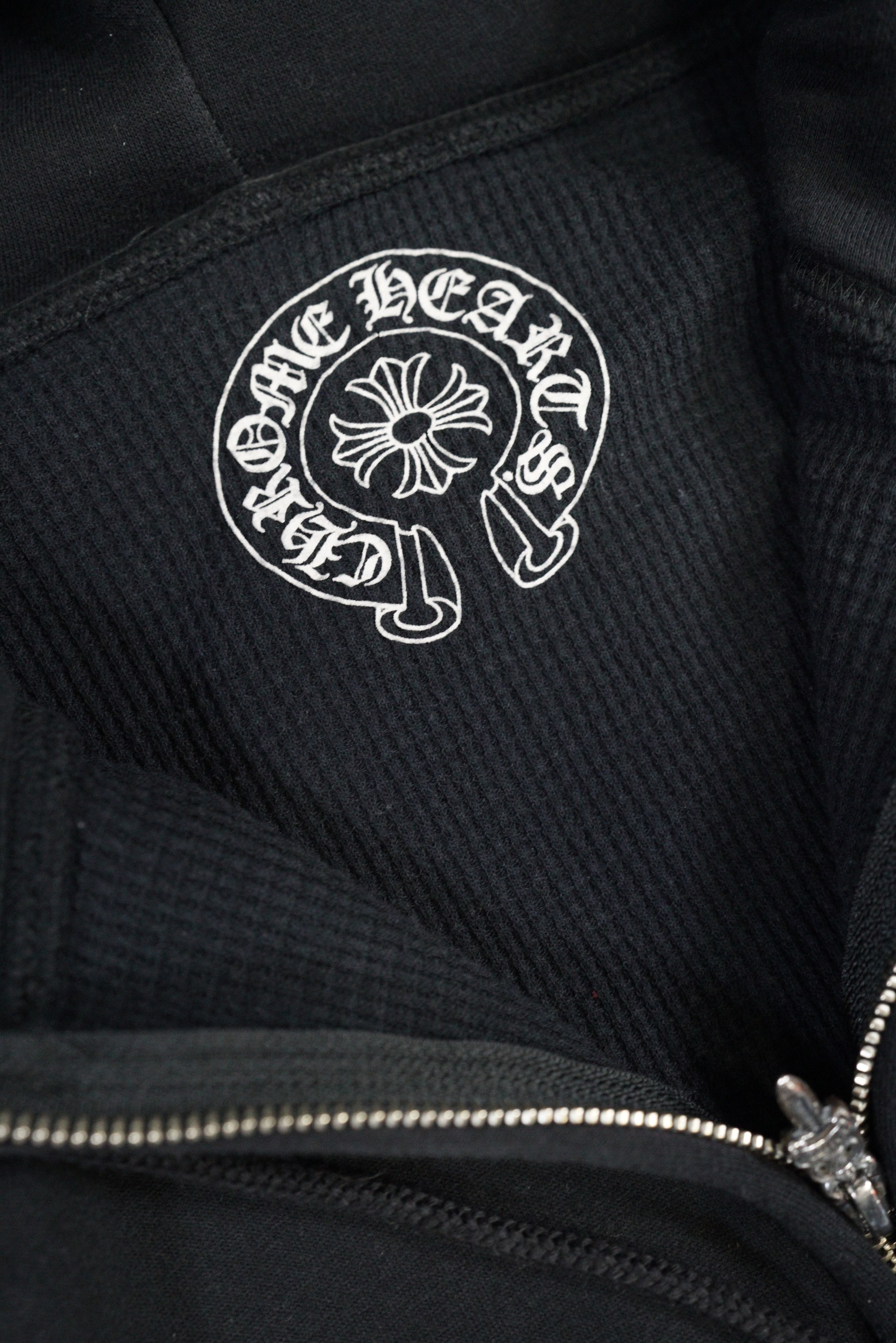 Chrome Hearts Chrome Hearts Vintage Srcoll Logo Waffle Cross Zip-Up Hoodie Size US S / EU 44-46 / 1 - 7 Thumbnail