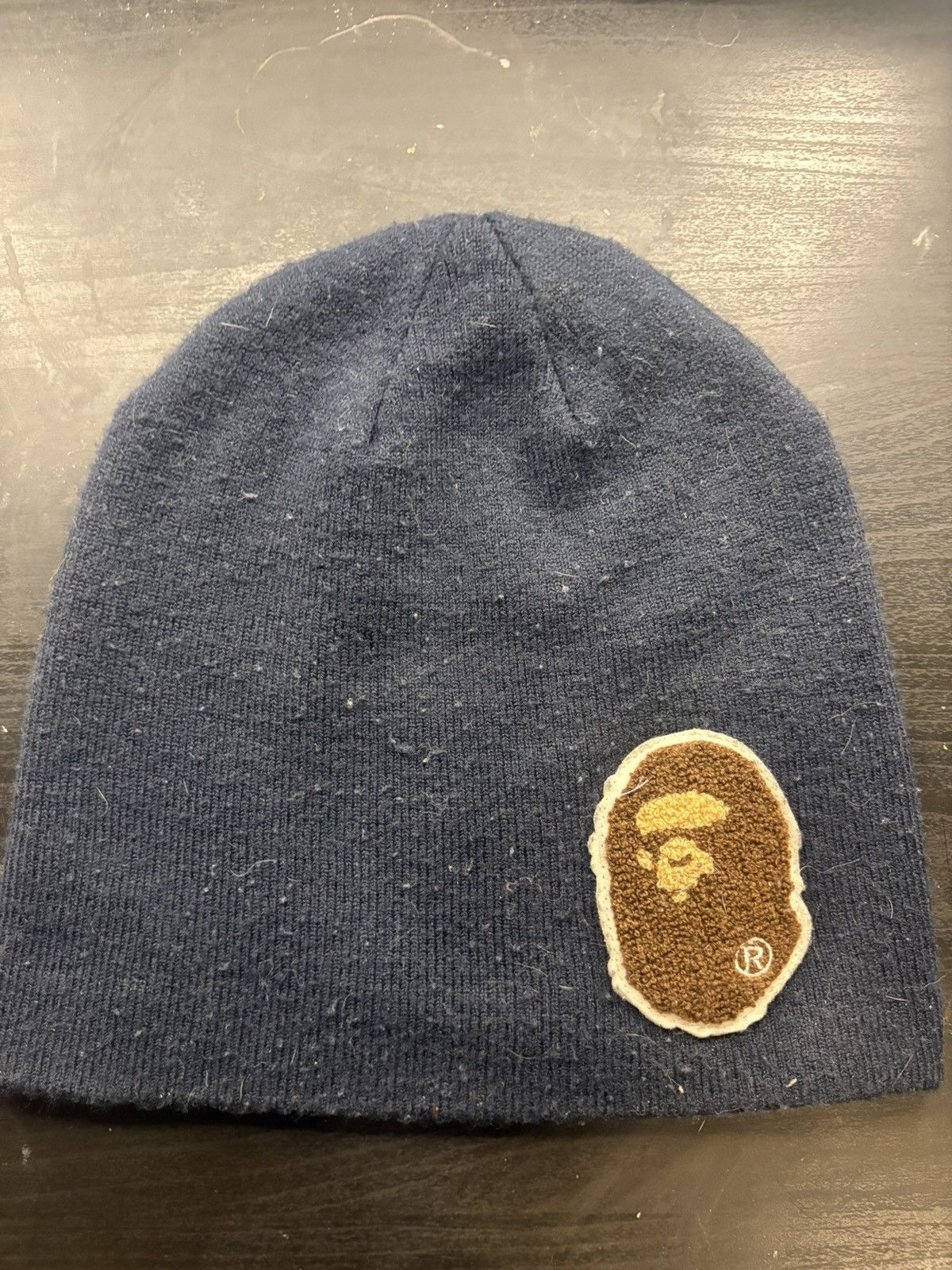 Bape BAPE Big Ape Head Knit Cap Navy (FW21) Size ONE SIZE - 1 Thumbnail