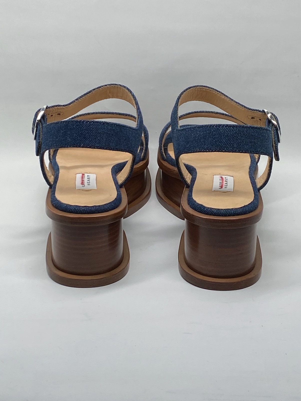 Gabriela Hearst Gabriela Hearst Michael 60MM Denim Wedge Sandals size 41.5 Size US 11.5 / IT 41.5 - 8 Thumbnail
