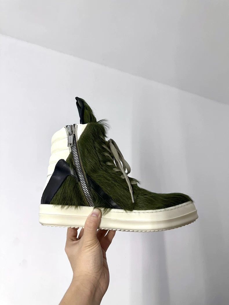 Rick Owens Rick Owens Green Fur Sneakers Size 41-dmc Size US 8 / EU 41 - 1 Thumbnail