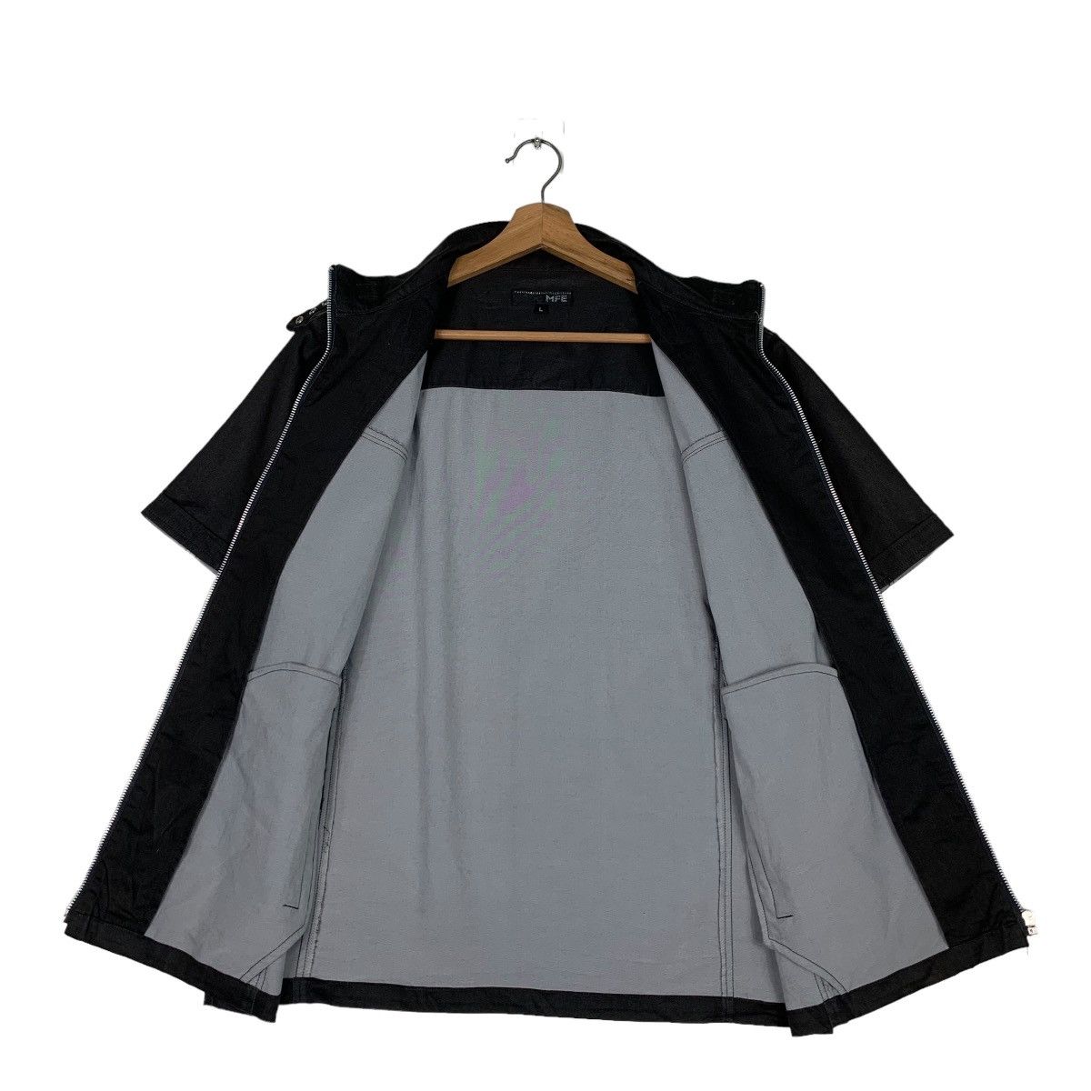 Other MFE Short Sleeve Black Casual Jacket #0488-C22 Size US L / EU 52-54 / 3 - 11 Thumbnail