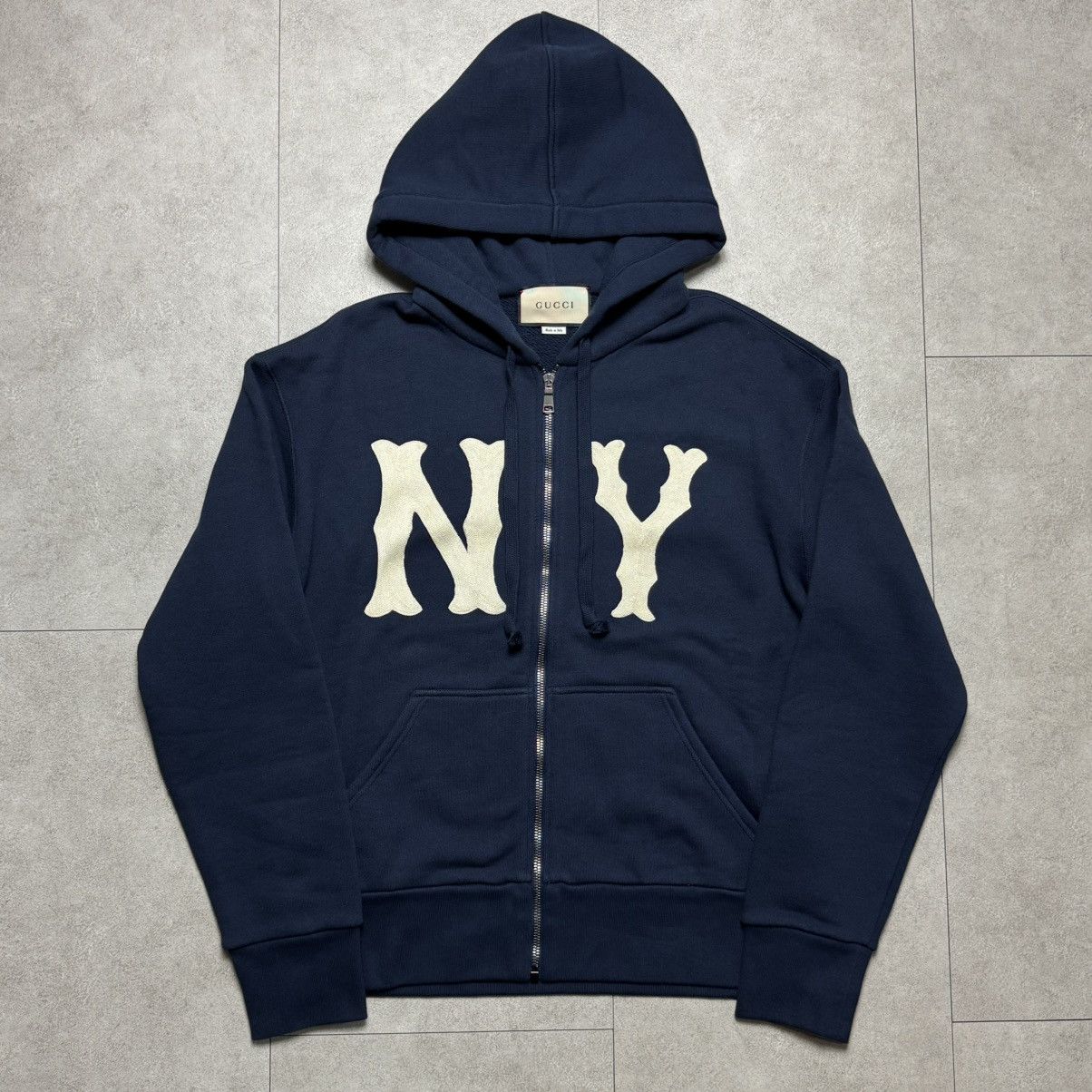 Gucci × MLB Gucci X MLB New York Yankees Zip Up Hoodie Size US XS / EU 42 / 0 - 1 Thumbnail
