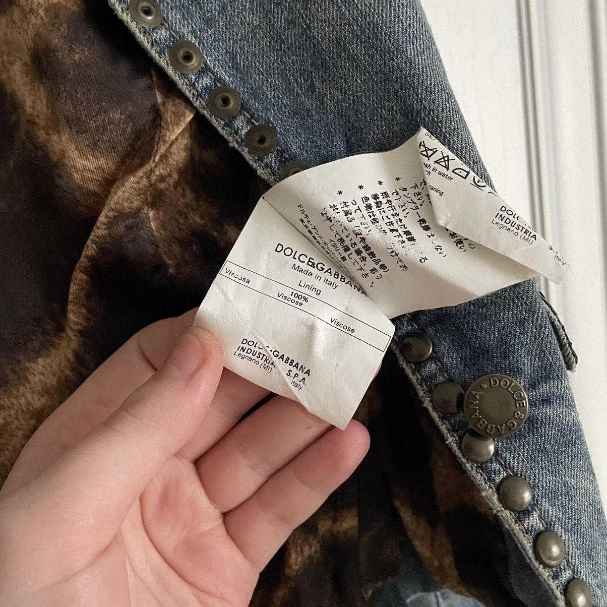 Dolce & Gabbana Vintage Avant-Garde Dolce & Gabbana Mainline Denim Jacket Size XS / US 0-2 / IT 36-38 - 13 Thumbnail