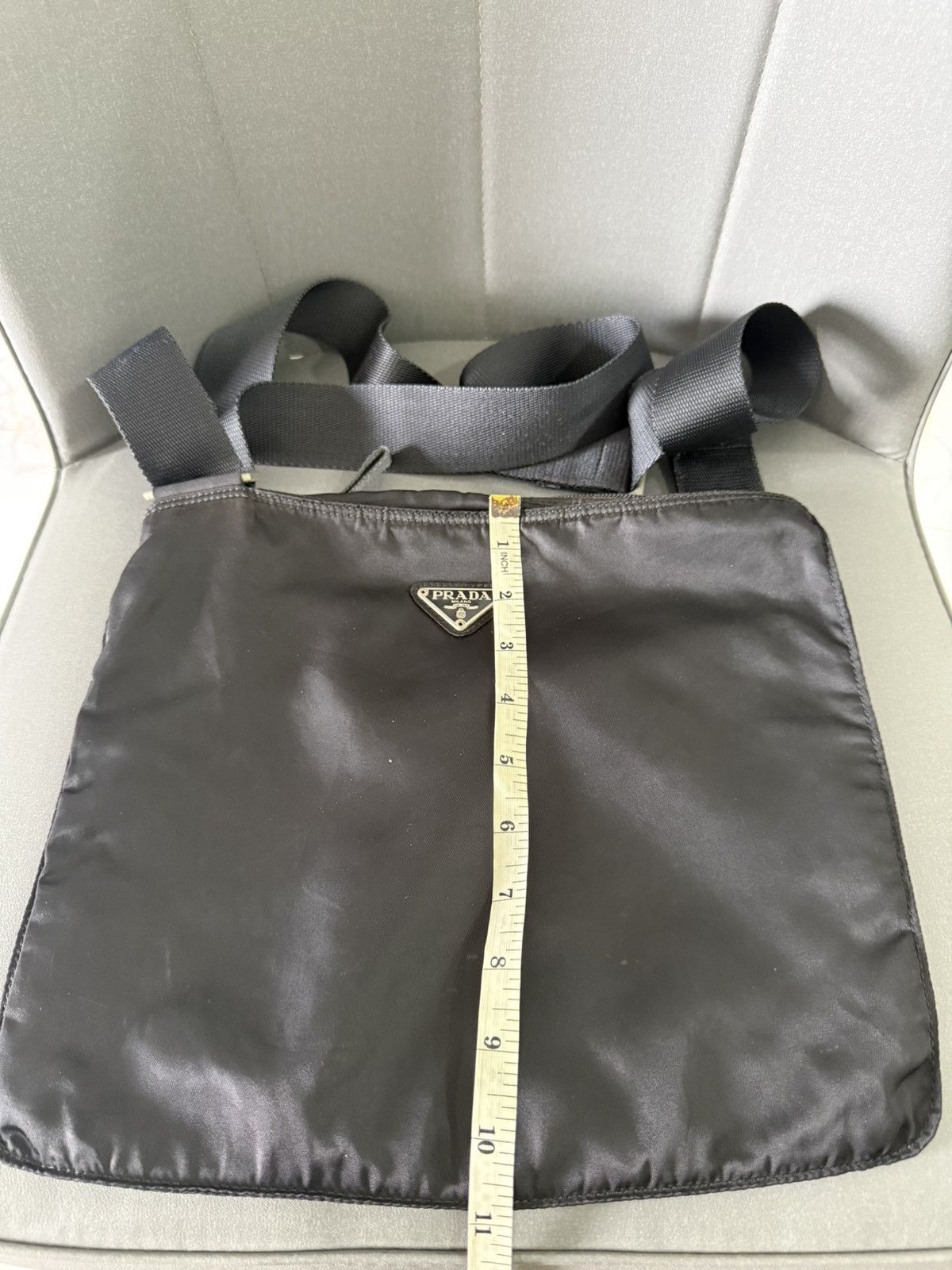 Prada Vintage Prada Medium Black Crossbody Sling Bag Size ONE SIZE - 14 Thumbnail