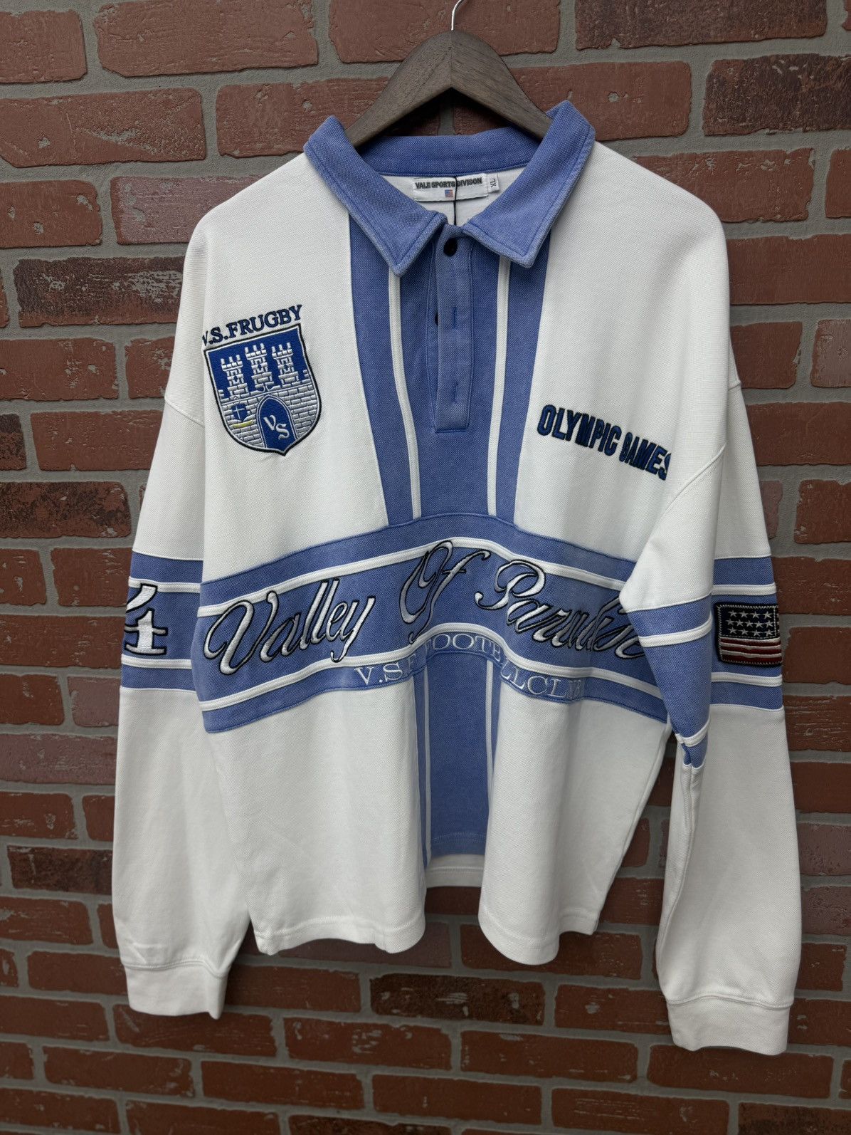 Vale Valley Polo Blue Long Sleeve Shirt Size XL (NEW) Size US XL / EU 56 / 4 - 2 Thumbnail