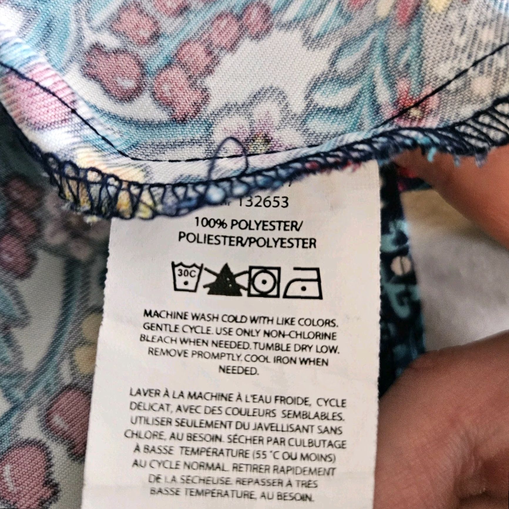 Vera Bradley Vera Bradley Womens Scrub Top XS Blue Floral Short Sleeve Women XS Blue Floral Scrub Top Size XS / US 0-2 / IT 36-38 - 5 Thumbnail