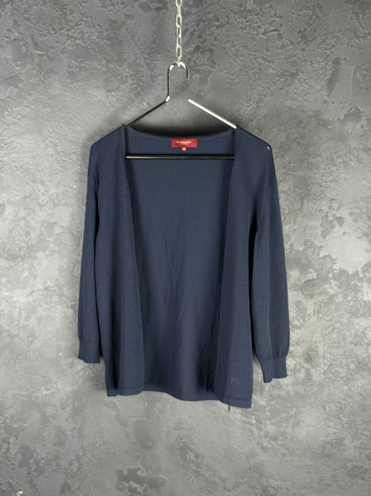 Burberry Burberry Women's Navy Blue Viscose Cardigan Size 44 Size M / US 6-8 / IT 42-44 - 5 Thumbnail